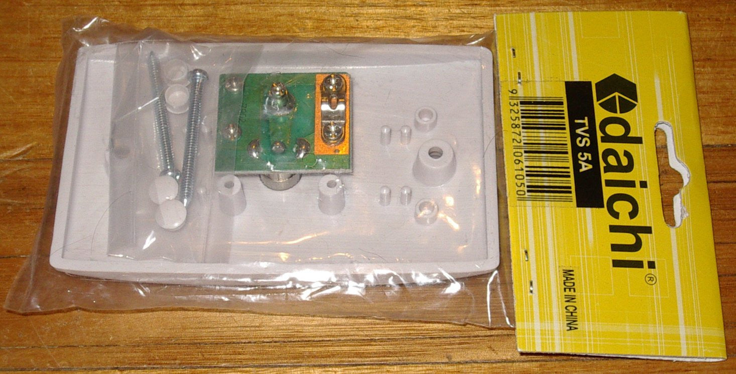High - Quality Coaxial Antenna Wallplate with PAL Socket - Model TVS5A