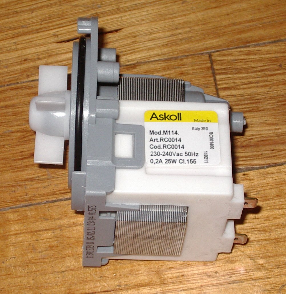 Universal Askoll Twist-On Magnetic Washing Machine and Dishwasher Pump Motor Body - Part Number UNI205