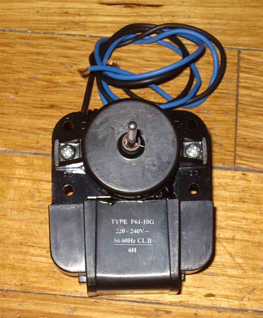 Universal Reversible Evaporator Fan Motor (Part # RF039EB) for No Frost Fridges