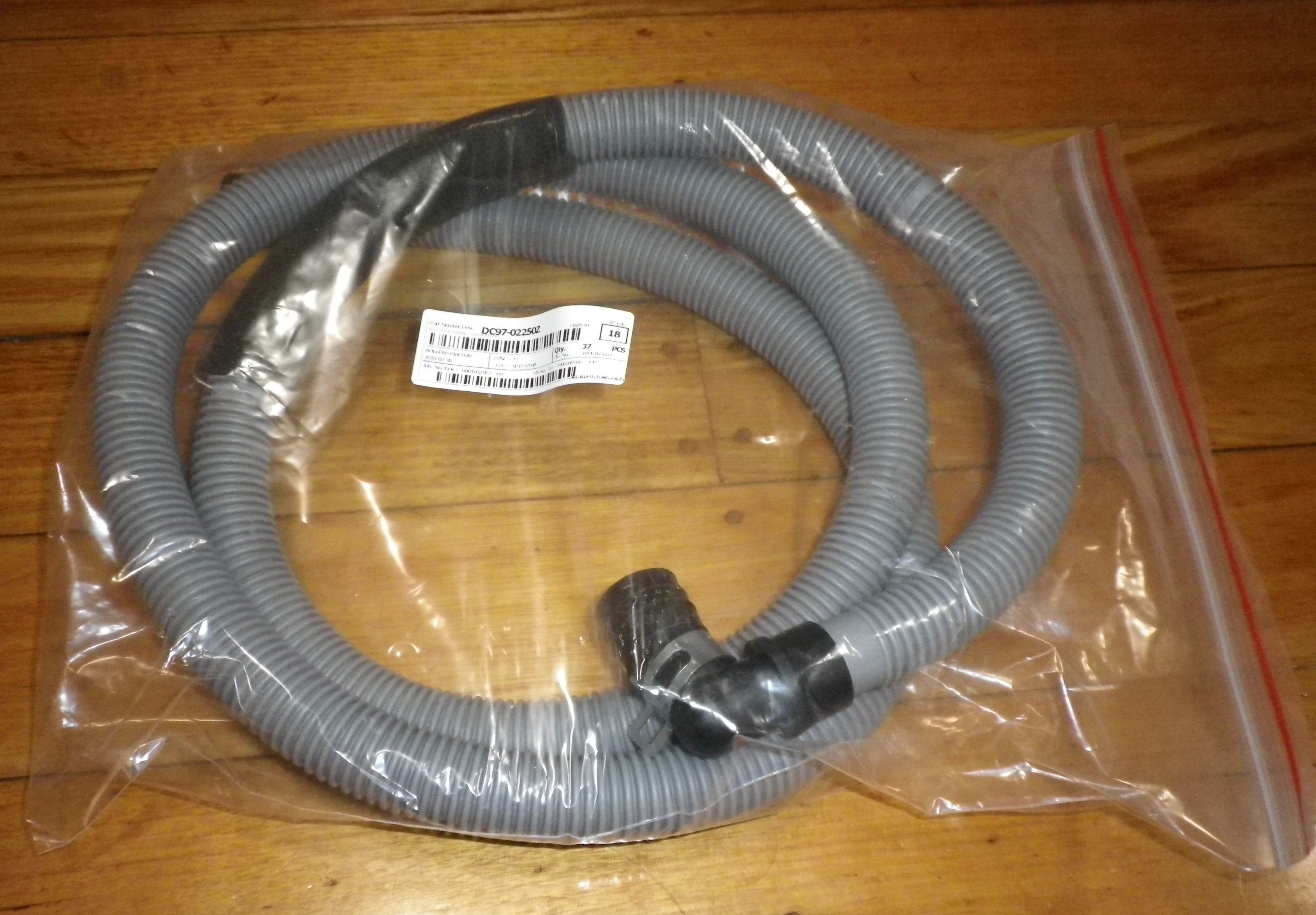 1.9m Samsung Front Load Washer Drain Hose - Part # DC97 - 02250Z