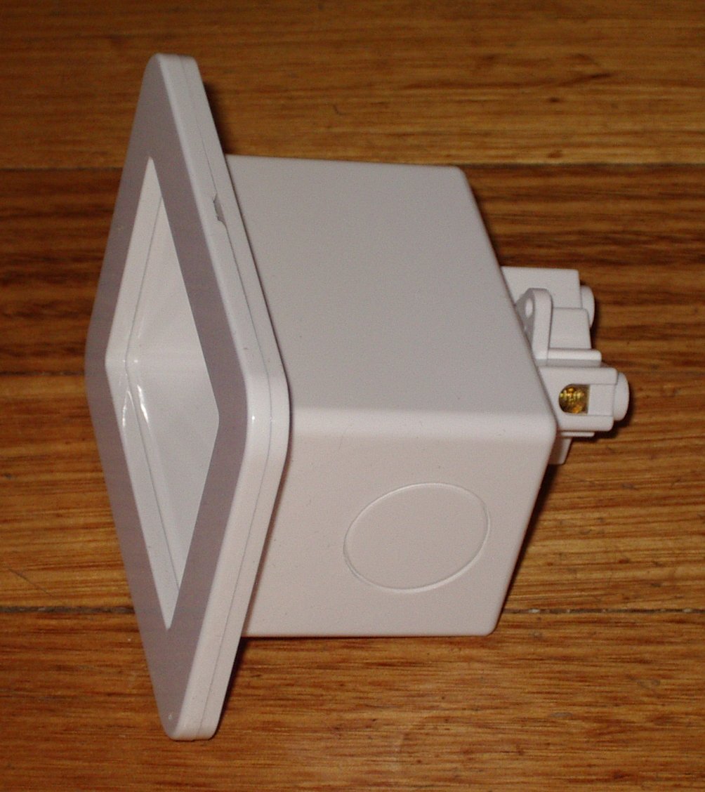 Australian Single Recessed 240VAC 10Amp Mains Electrical Power Outlet - Part # AV - RPS01