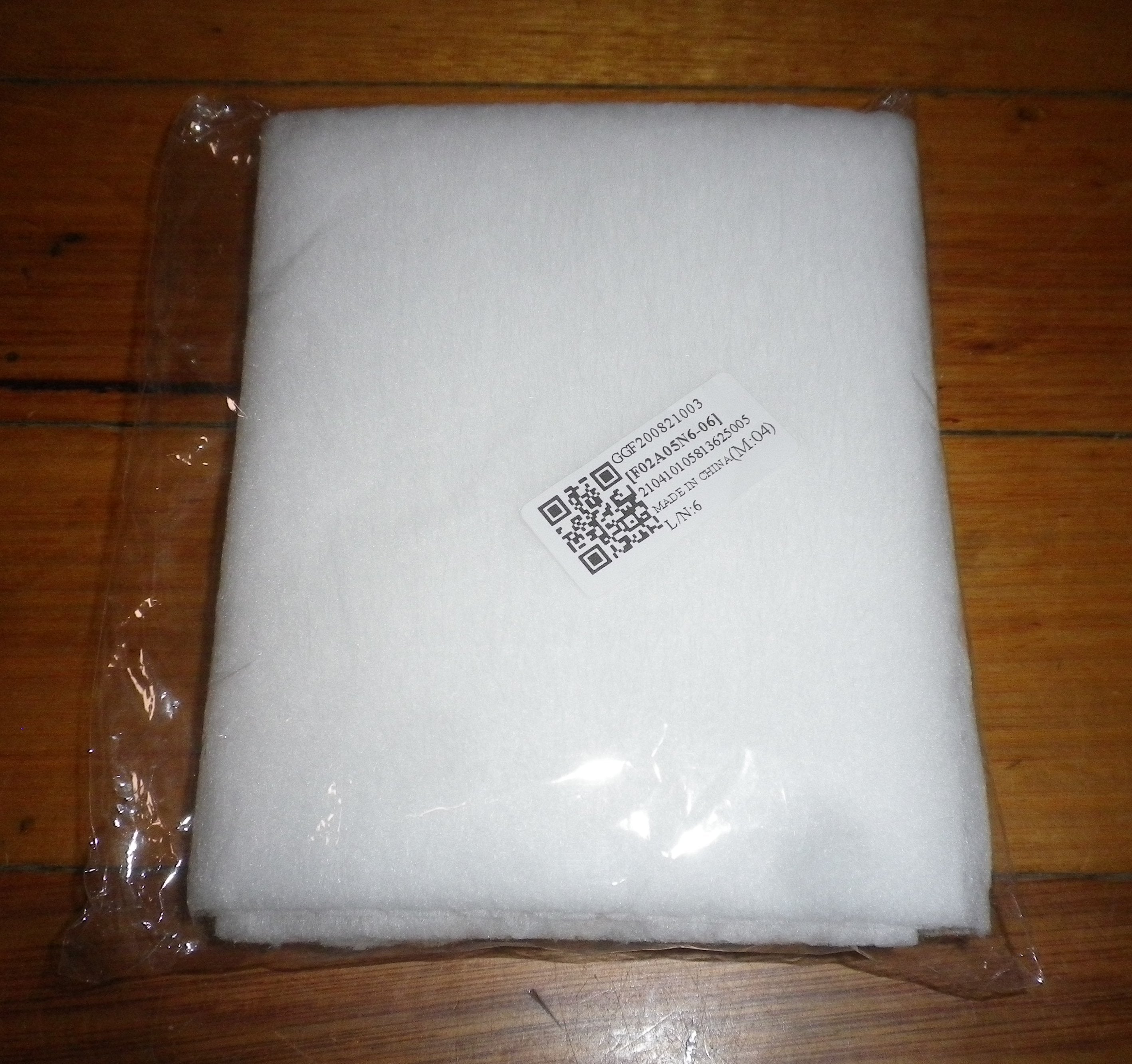 Universal Anti-Flame Paper and Sponge Type Air Filter Material for Multiple Appliances, 122cm x 45cm - Part # GGF200821003