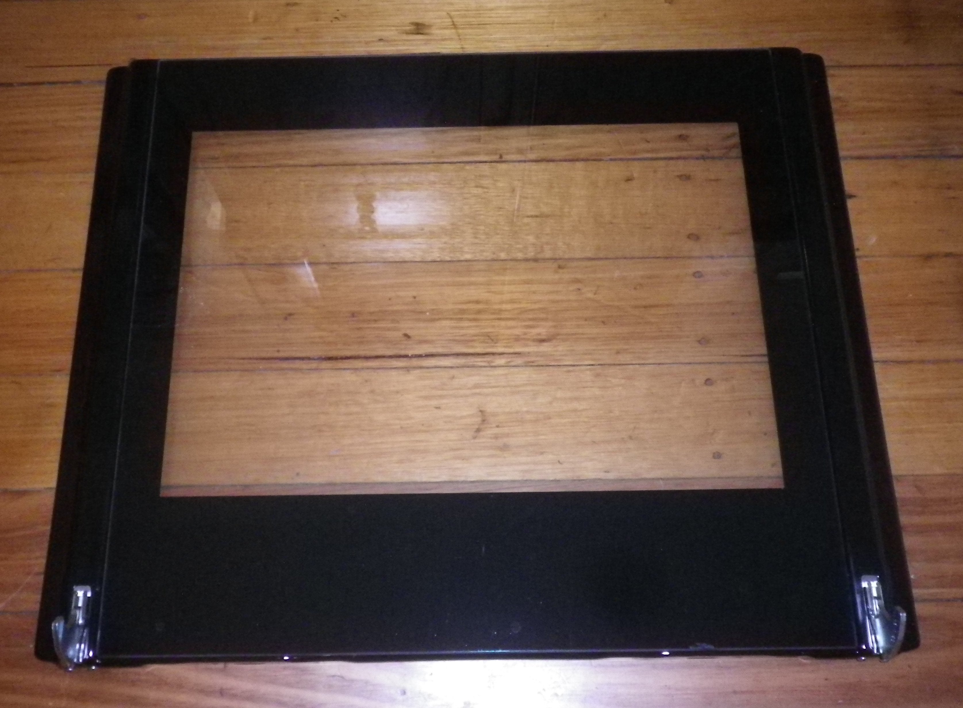 Westinghouse and Electrolux Oven Inner Door Panel with Hinges - Genuine Part #0038001877