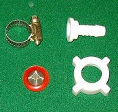 High - Quality 10mm Hose - Compatible Plastic Nut and Tail Assembly with Filter Washer and Clamp - Part # HC033K