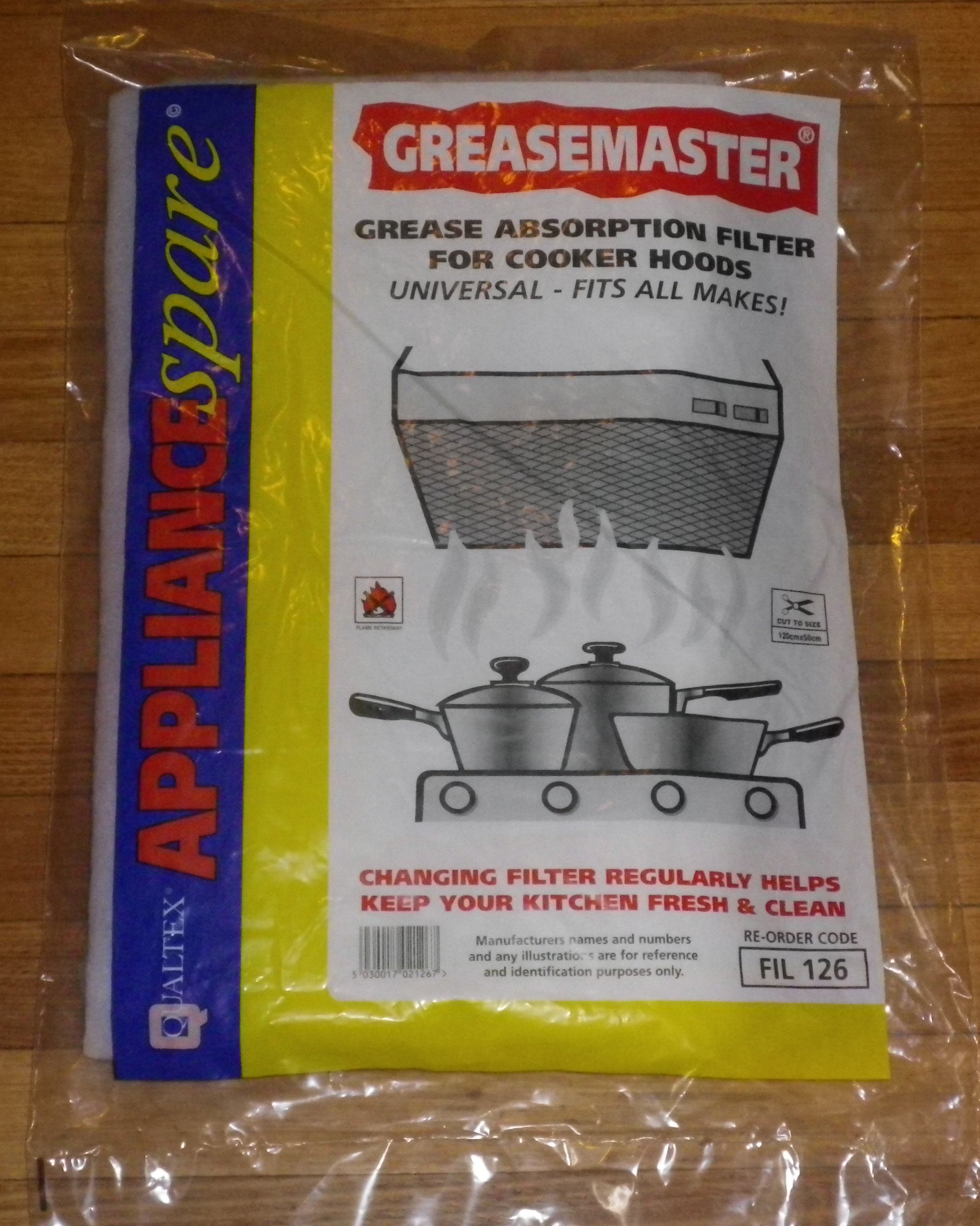 Universal Heavy - Duty Rangehood Grease Filter Material - Part Number FIL126
