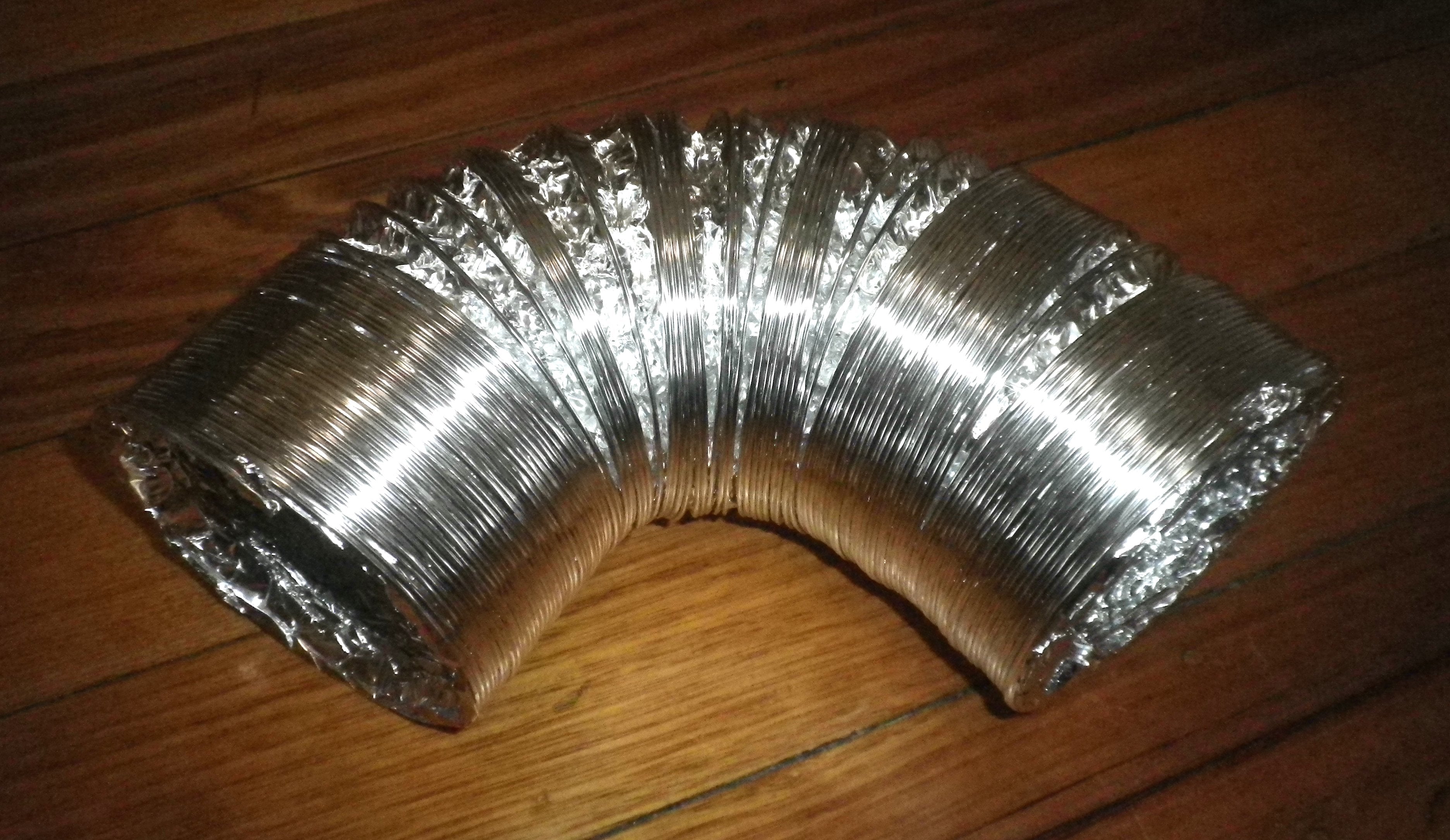 Deflecto 100mm x 2.4m Universal Expandable Aluminium Dryer Duct Hose - Part # FO408B
