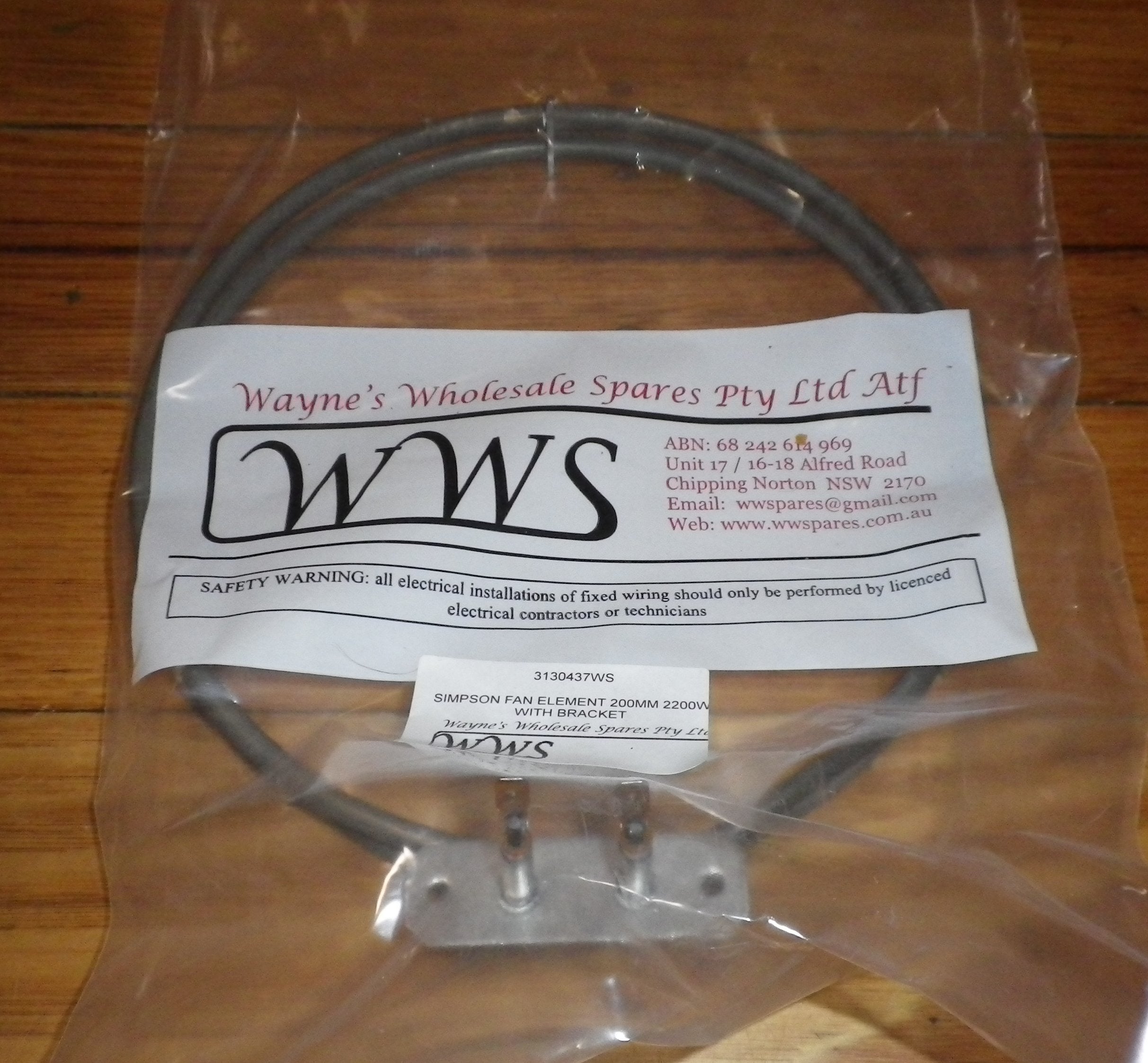 High - Performance Aftermarket Westinghouse 2200 - Watt Fan - Forced Oven Heating Element, Part # 3130437WS