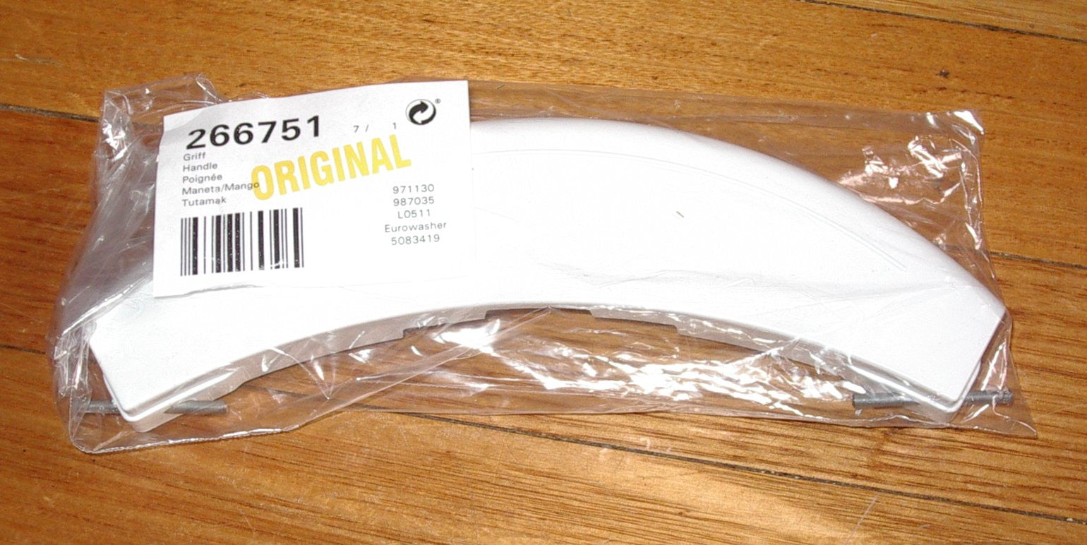 Bosch Maxx Front Loading Washing Machine White Door Handle Replacement Part # 266751