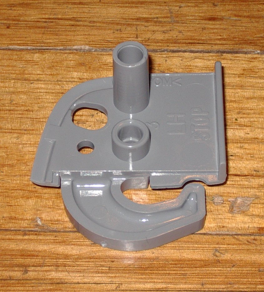 Fisher & Paykel RF610 Grey Left-Hand Door Closing Hook Stop - Part FP842240