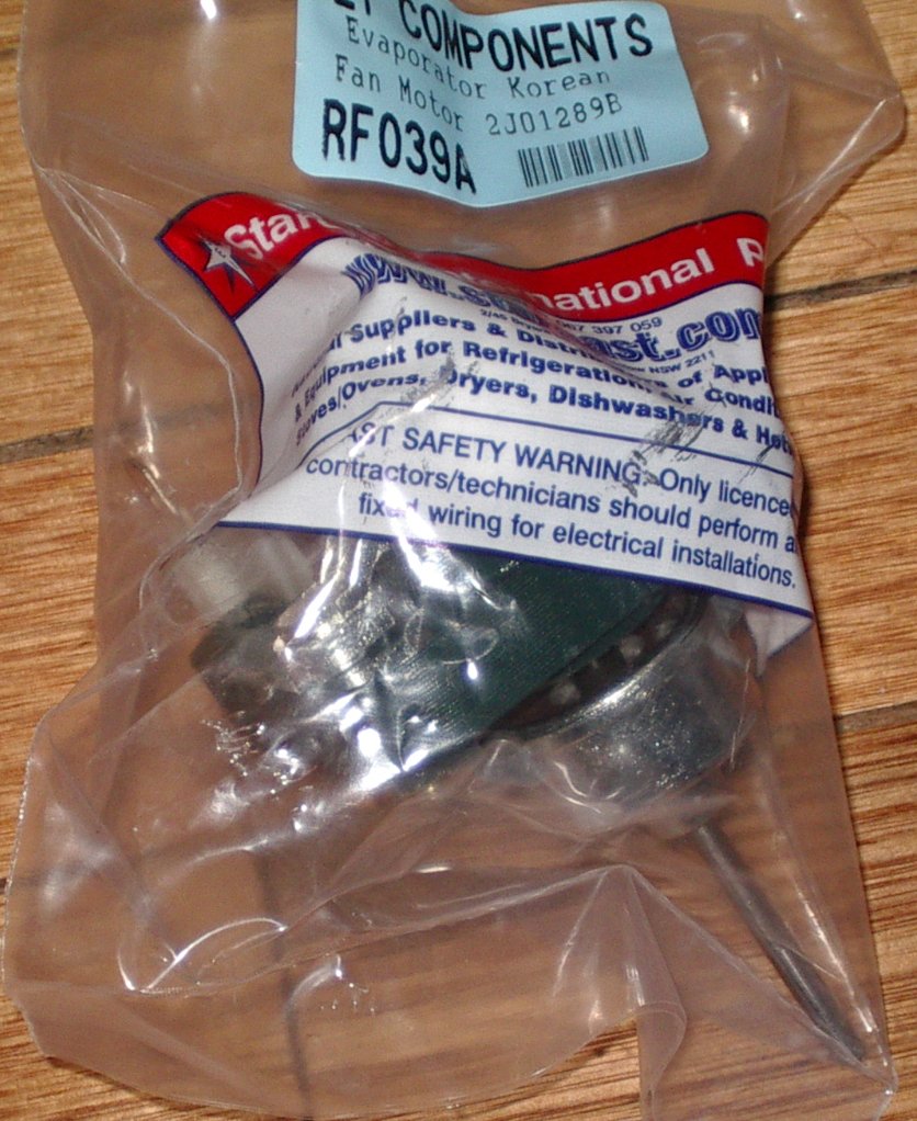 Compact Universal Korean-Style Evaporator Fan Motor - Part RF039A