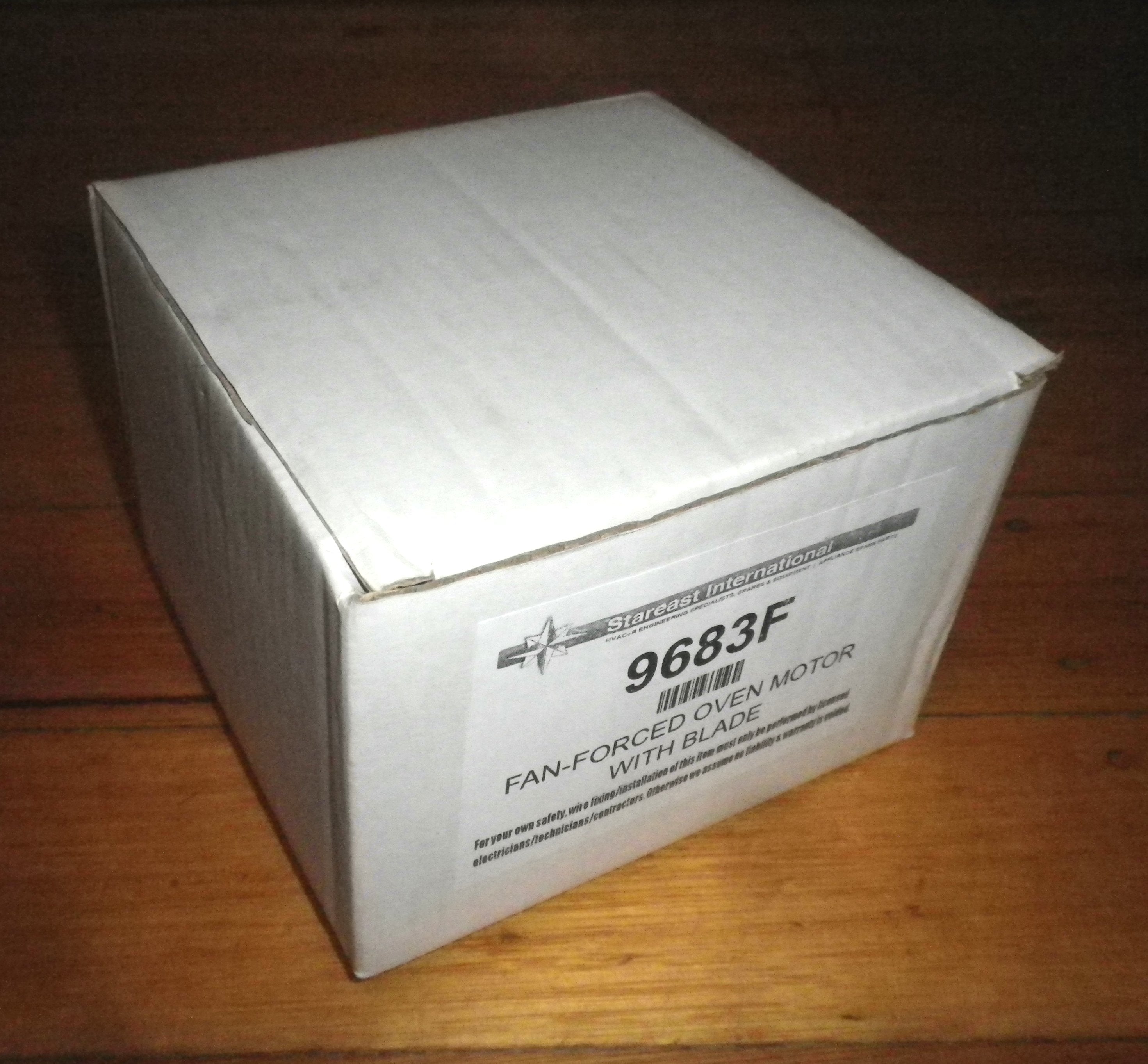 Universal Fan-Forced Oven Replacement Fan Motor with Blade and Extended Shaft - Model Part # 9683F
