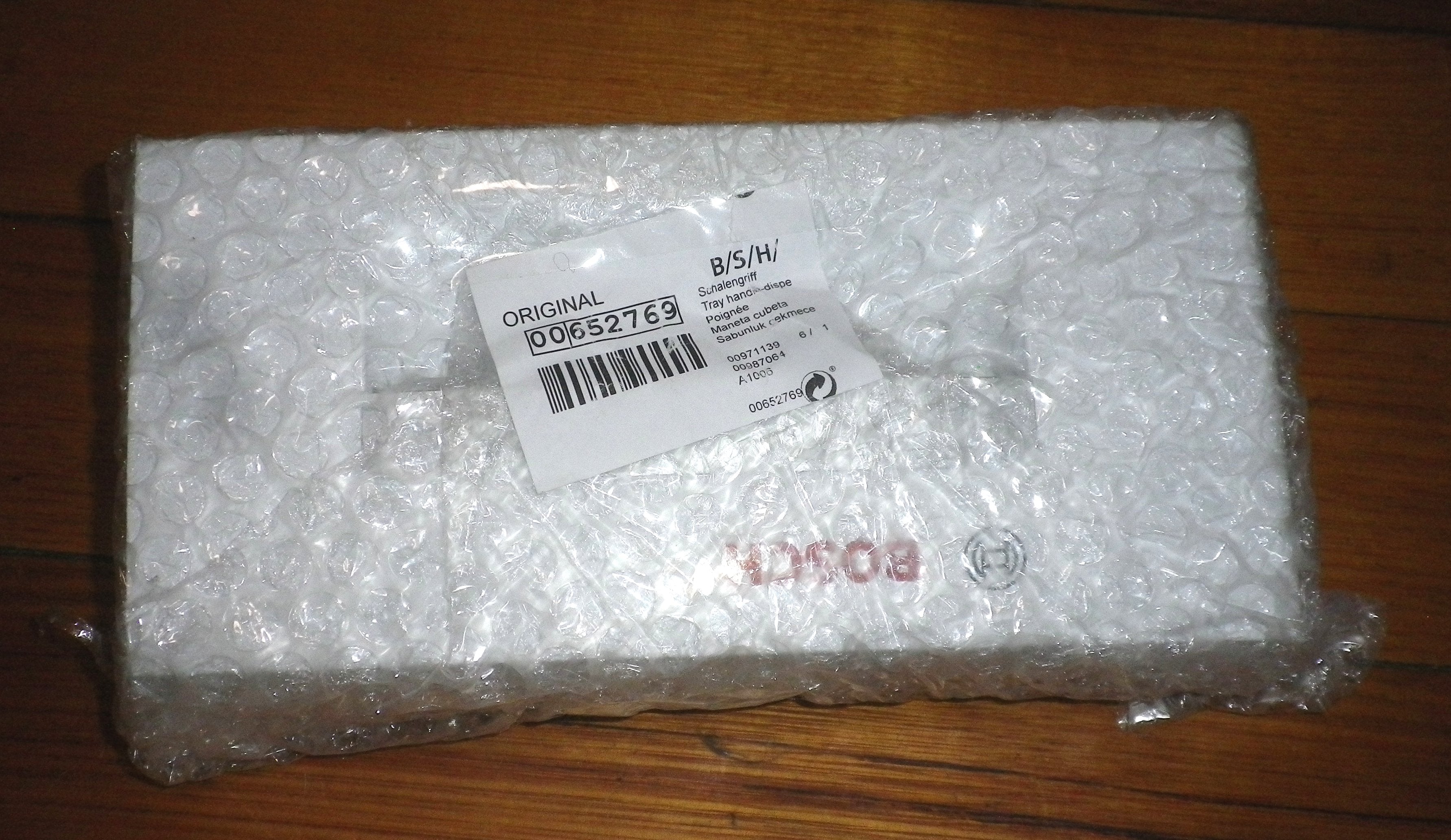 Bosch WTW86561AU Condenser Dryer Water Collection Tray Front Panel & Handle - Part # 652769