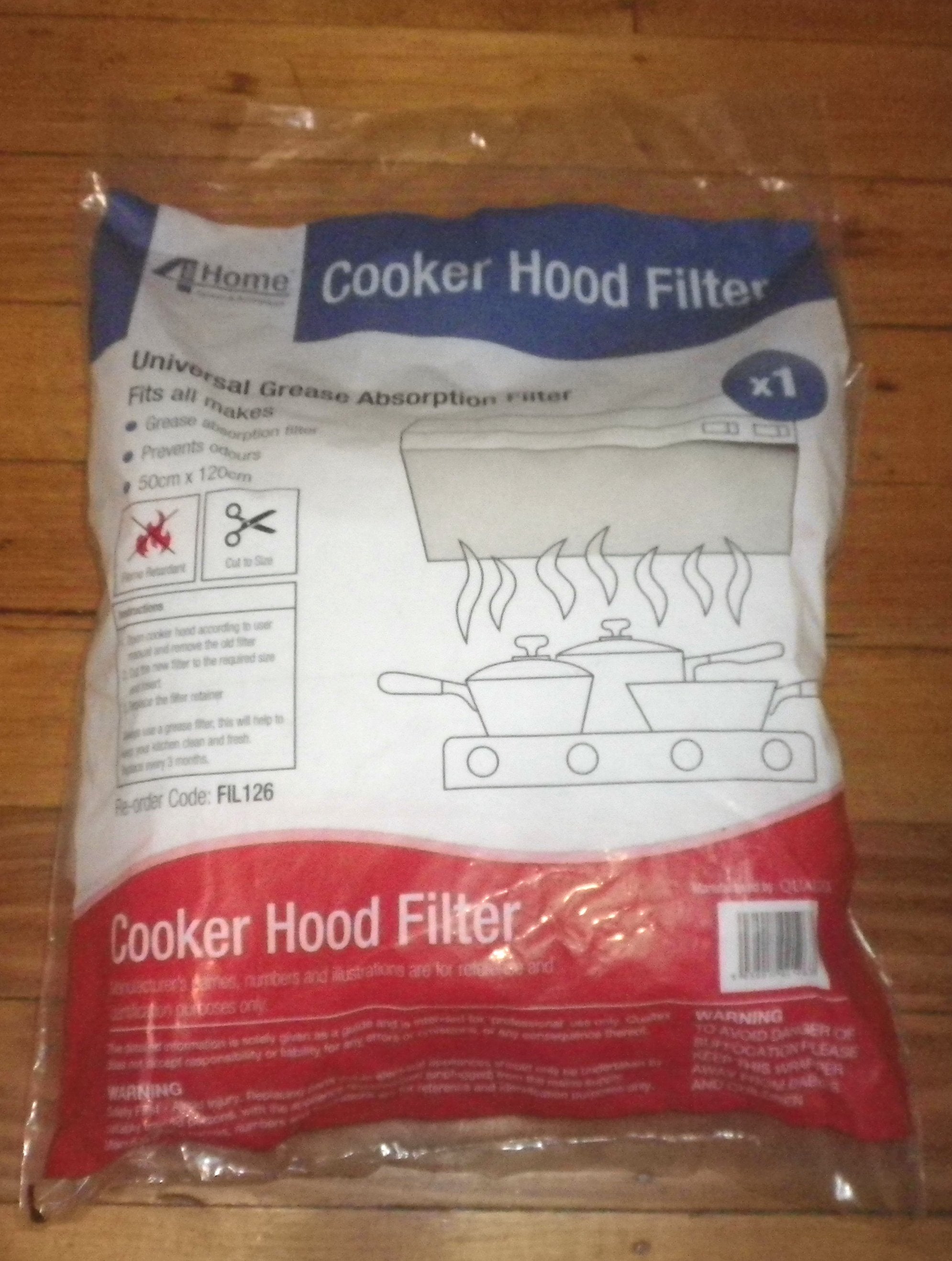 Universal Heavy - Duty Rangehood Grease Filter Material - Part Number FIL126