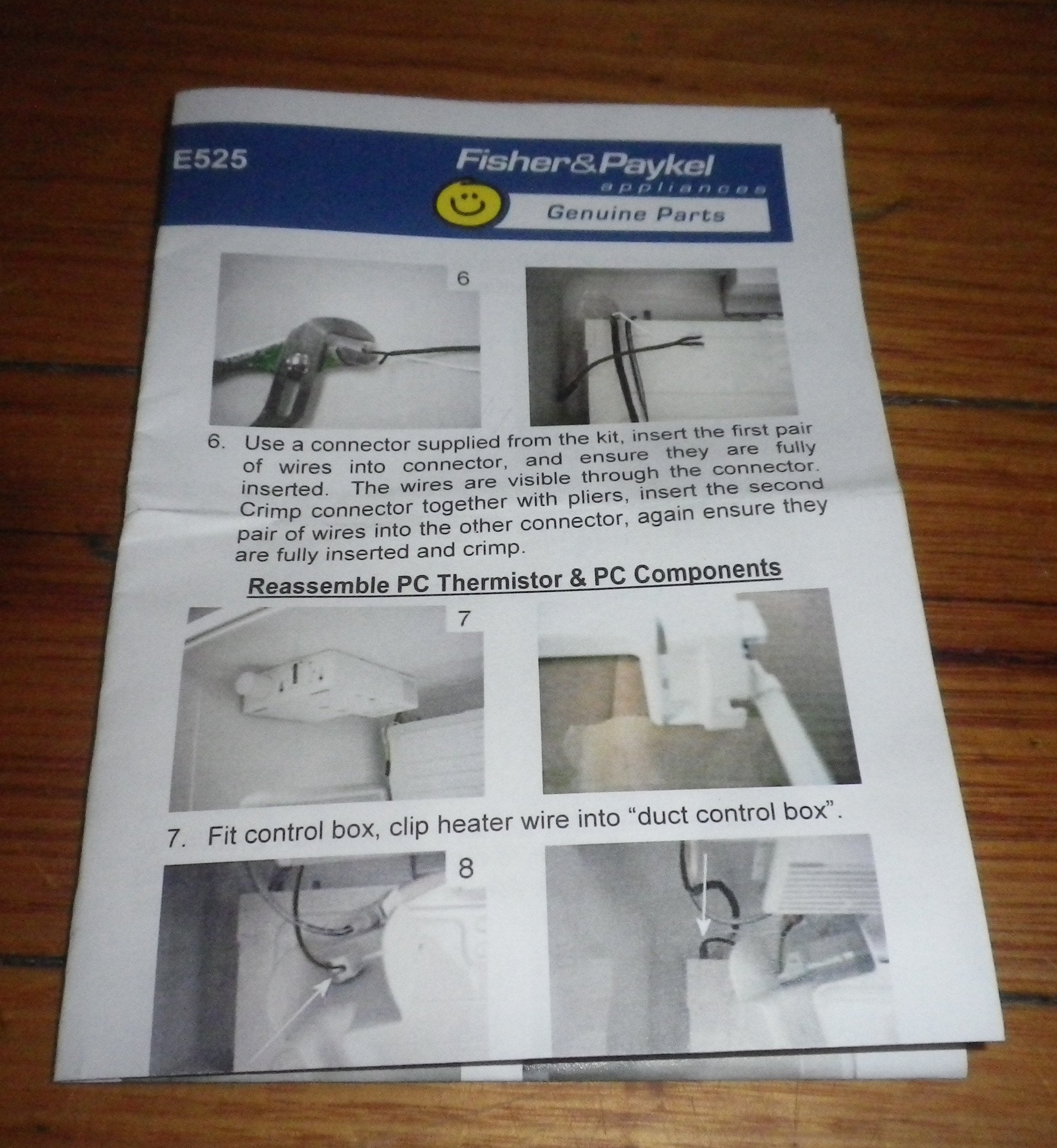 Fisher & Paykel 525 Active Smart Fridge Temperature Sensor Kit - Part FP813822P