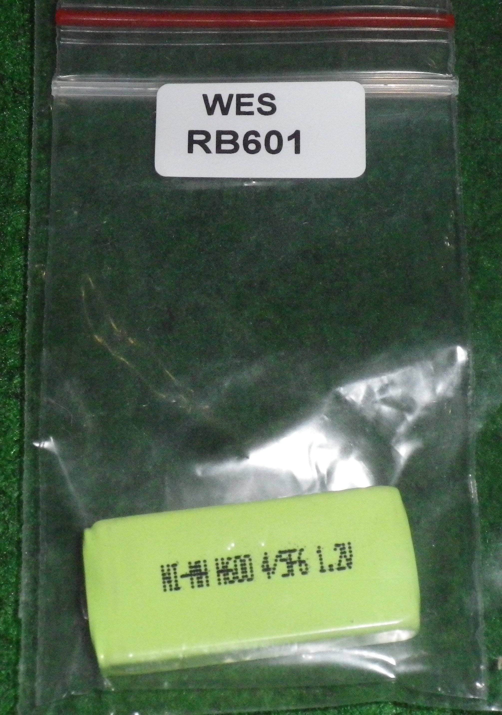 Prismatic 1.2V 600mAh NiMH Rechargeable Battery - Part # RB601