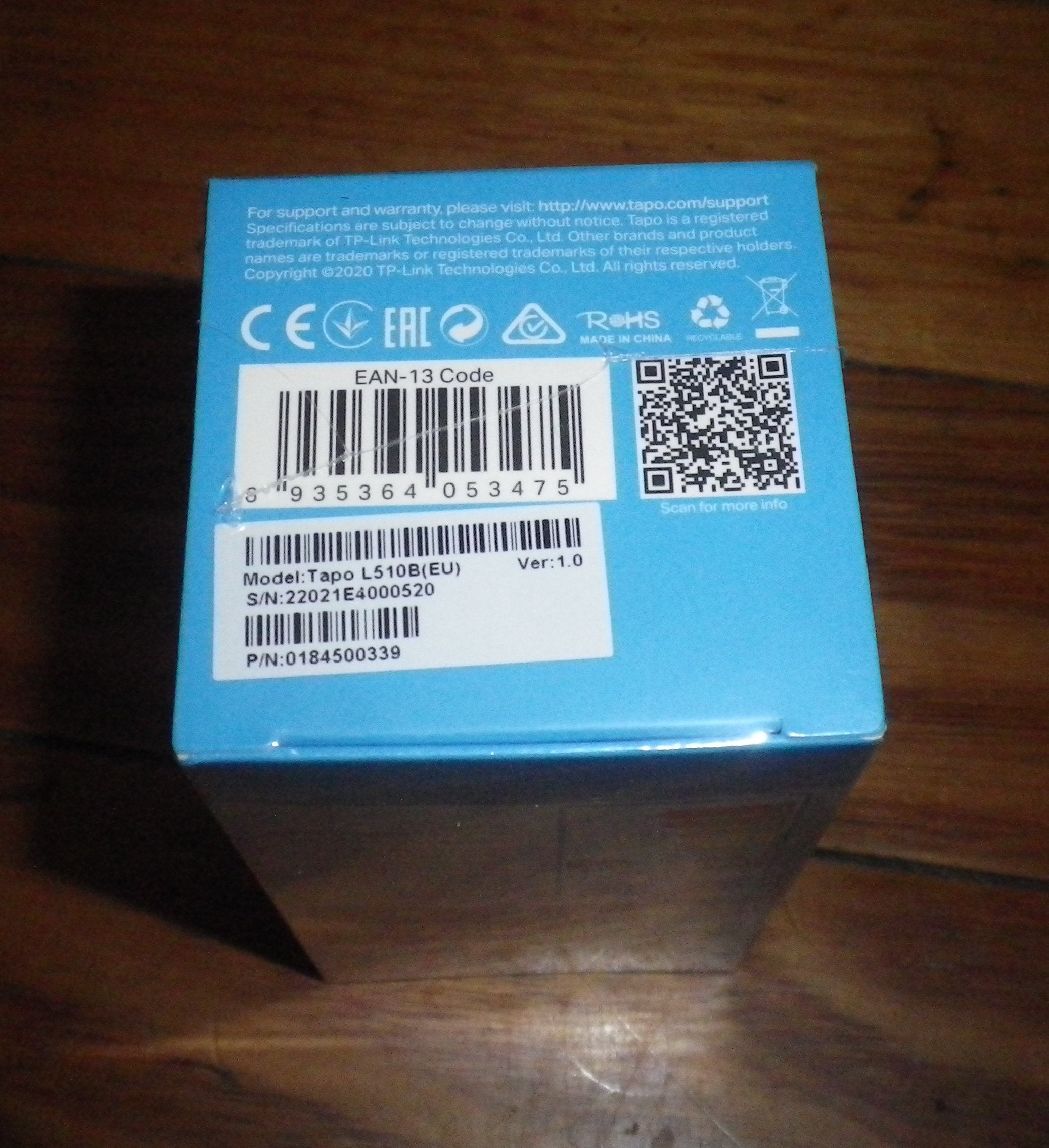 TP-Link Tapo 8.7W 240V Dimmable White WiFi Smart LED Globe - L510B