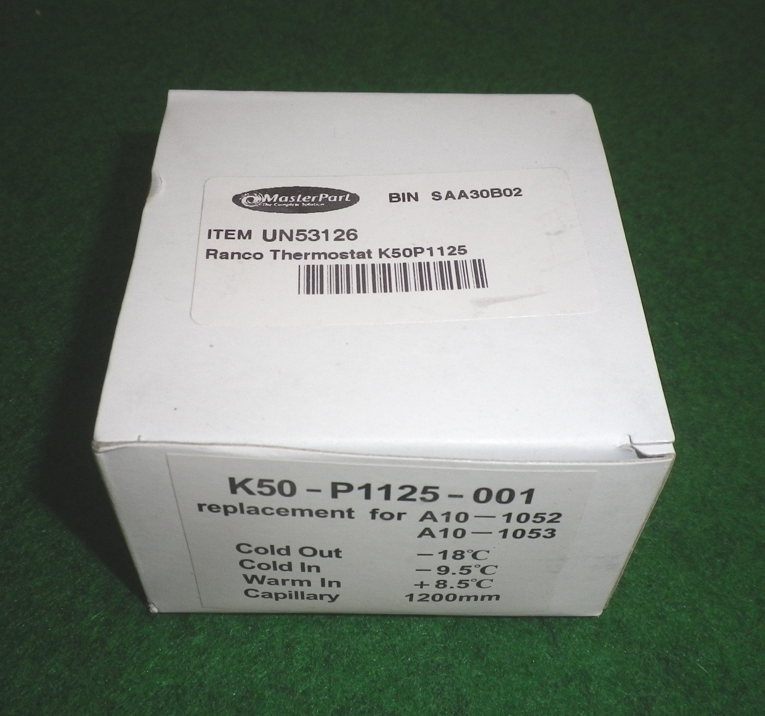 Universal Thermostat Kit for Display Cabinet Refrigerators - Model # UN53126, K50 - P1125