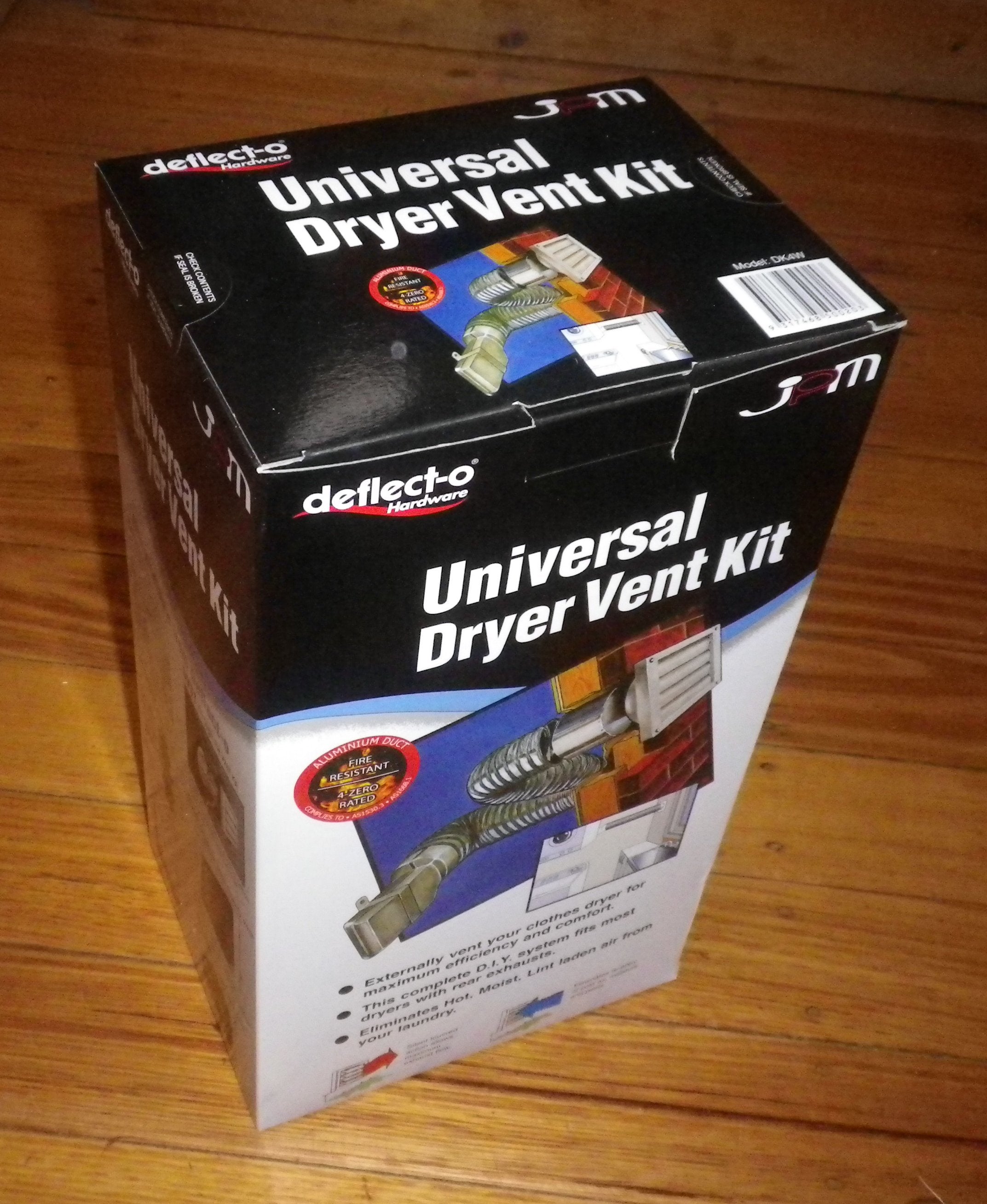 Deflecto All - Purpose Clothes Dryer Ventilation Kit with Hose, Compatible with Simpson, Electrolux, Fisher & Paykel - Part # DK4W
