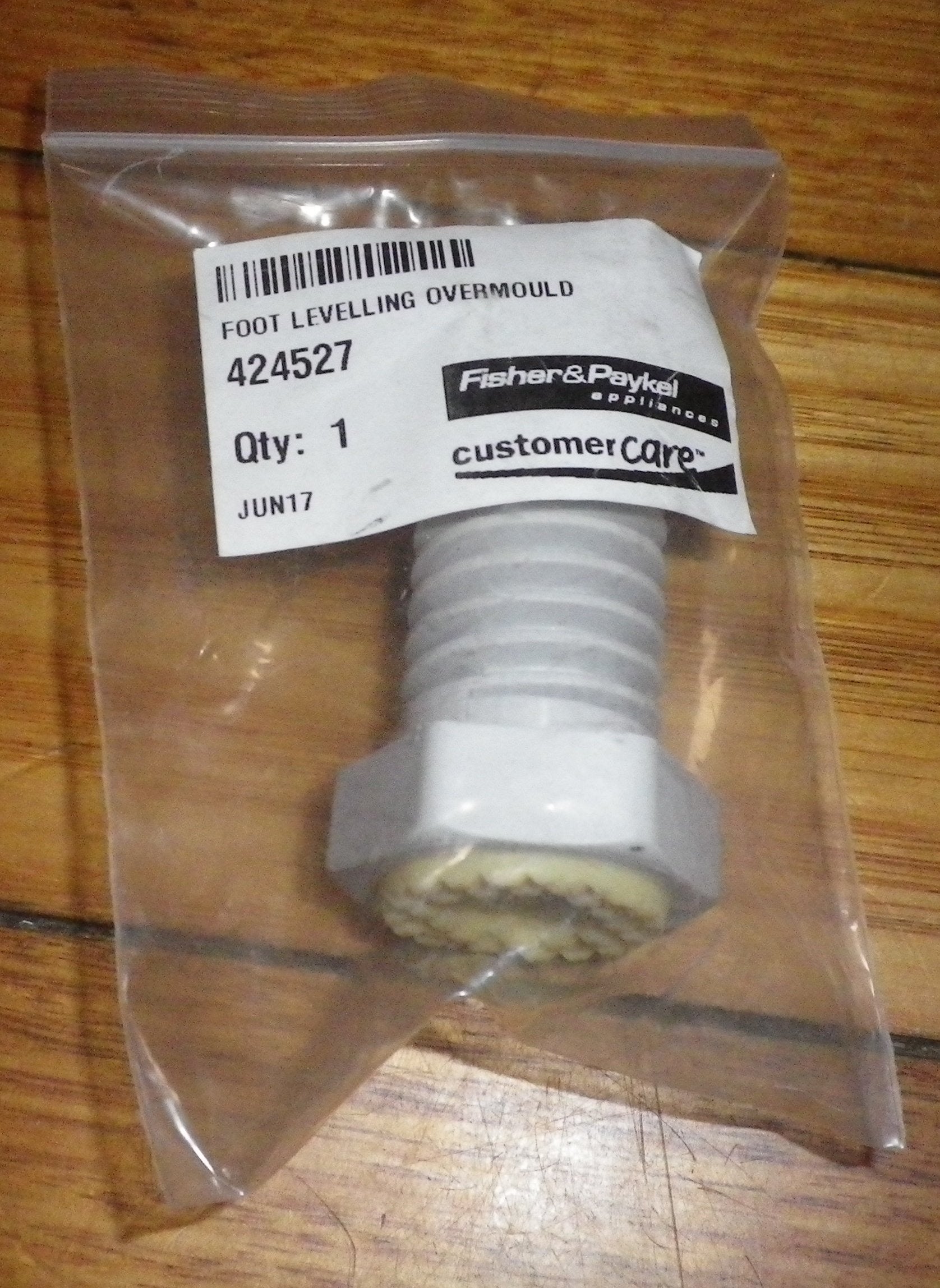 Fisher & Paykel Adjustable Washing Machine Leg with Rubber Pad - Part # FP424527