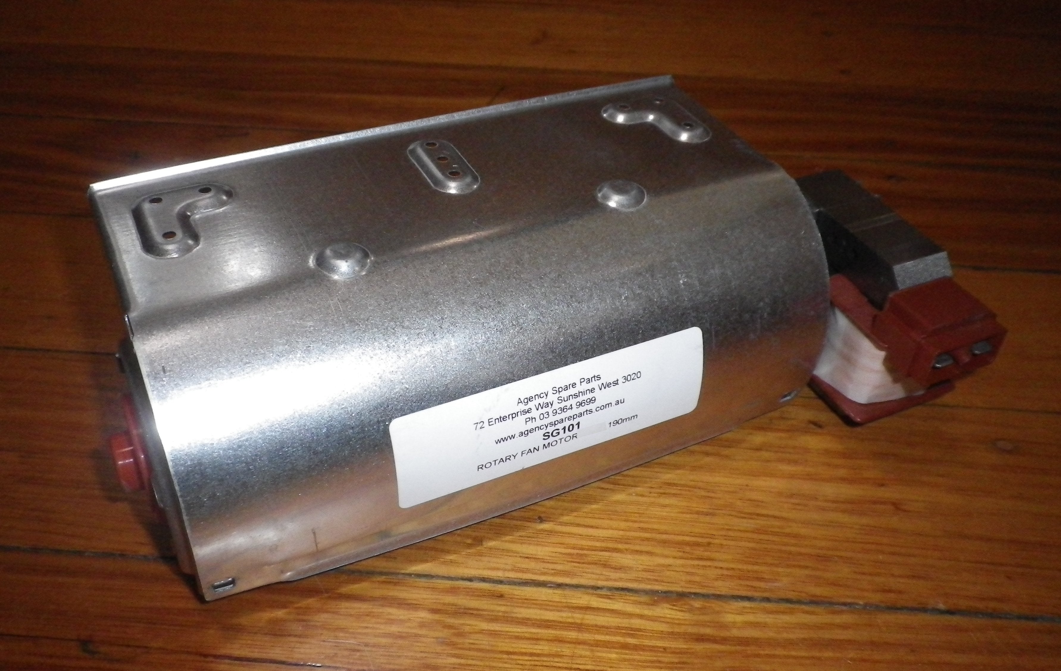 190mm Right-Handed Heating/Cooling Drum Fan Motor - Part # SG101