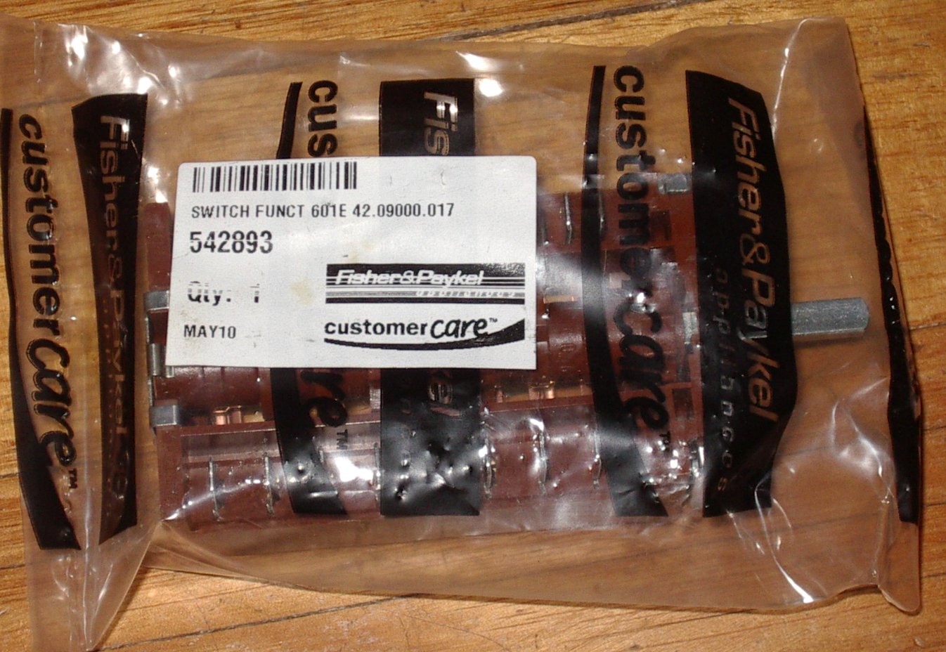 Fisher & Paykel BI602 Oven Function Selector Switch - Genuine Part FP542893