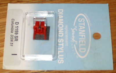 Conical Diamond Turntable Stylus Suitable for Columbia Denon DSN51 - Part # D1159SR