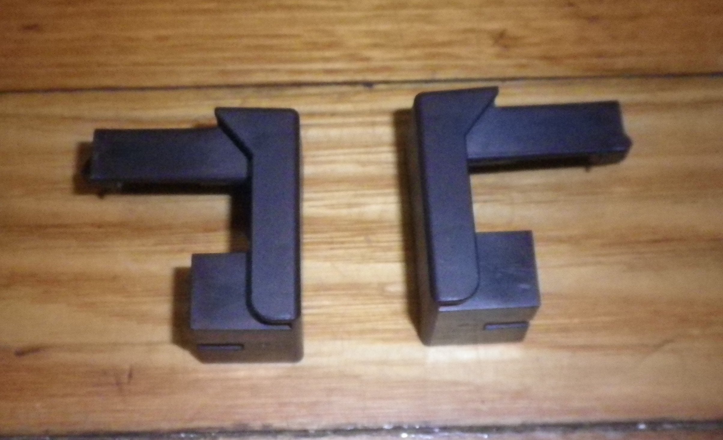 Chef Black B Series Oven Door Top Cap Set - CVE612, CVE662 Models - Genuine Replacement Part # 4055549168