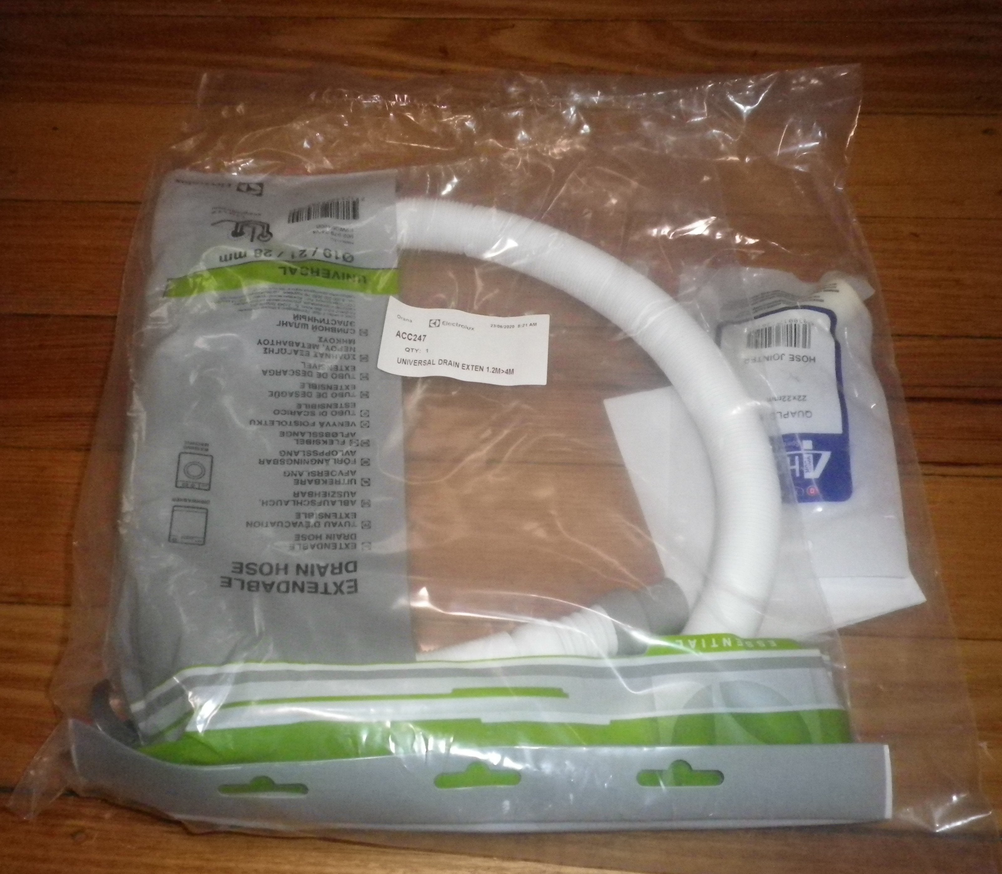 Adjustable Stretch Universal Drain Hose Extension Kit (1.2 - 4 metres) - ACC247