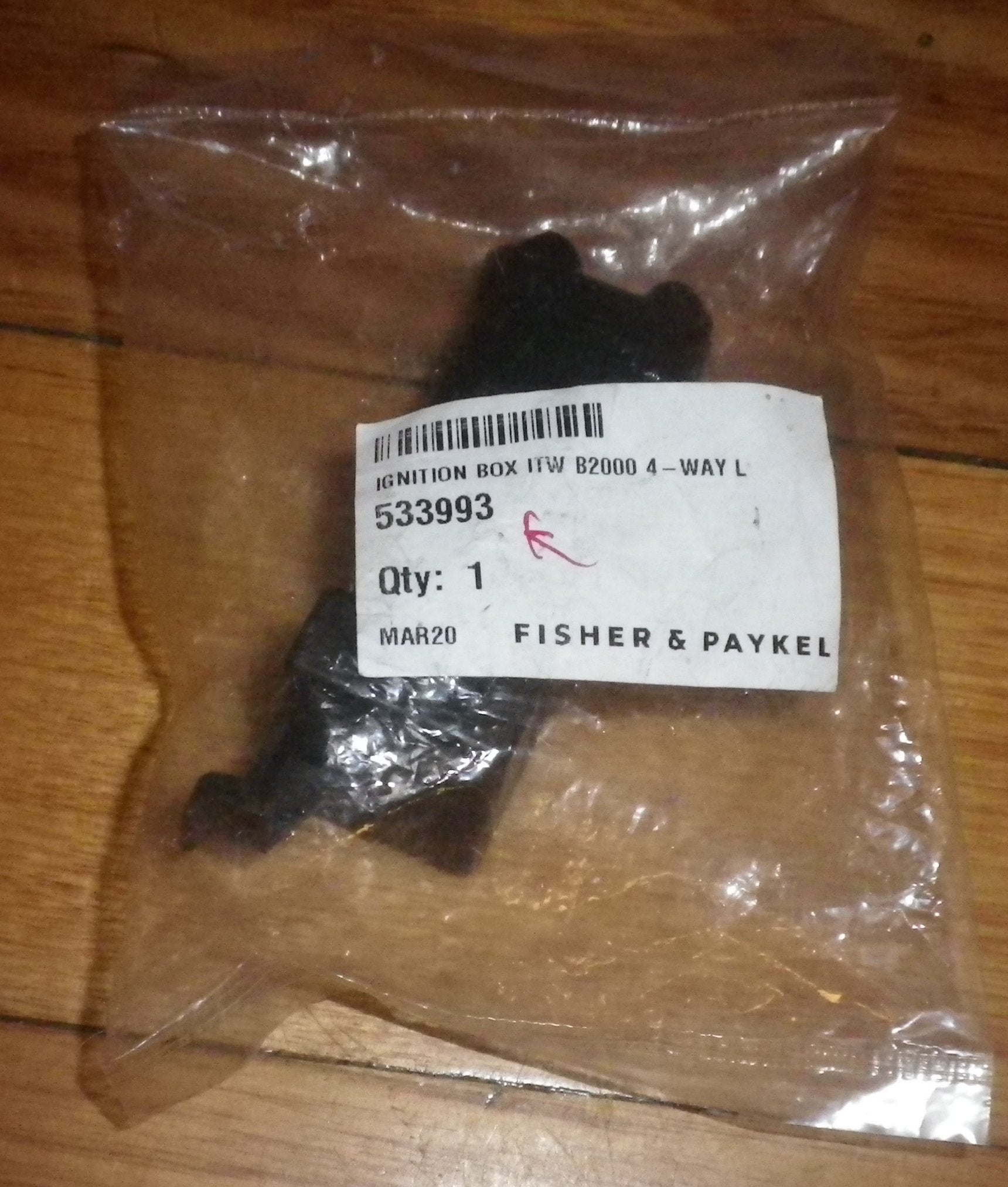 Fisher & Paykel 4-Point Electronic Ignition Pack for Gas Stoves and Cooktops - Part # FP533993, 533993 (ITW Part No. B200046 - 02E)