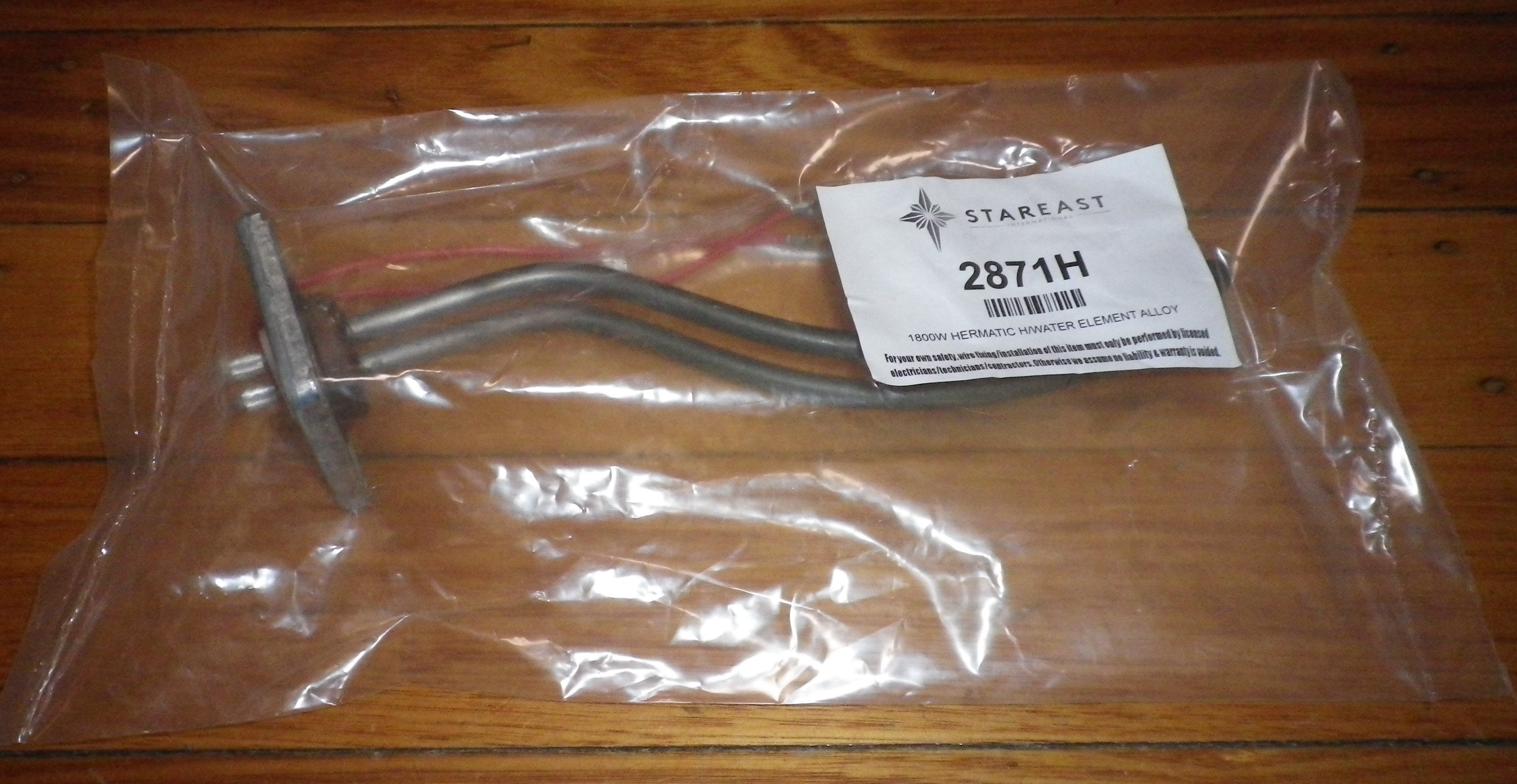 Rheem 1.8KW 240VAC Bolt - On Incoloy Sickle Heating Element for Hot Water Systems, Part #2871H