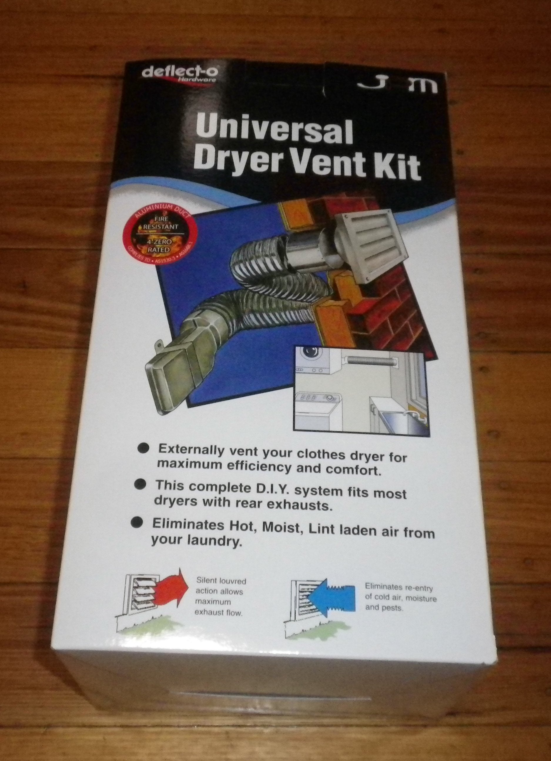 Deflecto All - Purpose Clothes Dryer Ventilation Kit with Hose, Compatible with Simpson, Electrolux, Fisher & Paykel - Part # DK4W