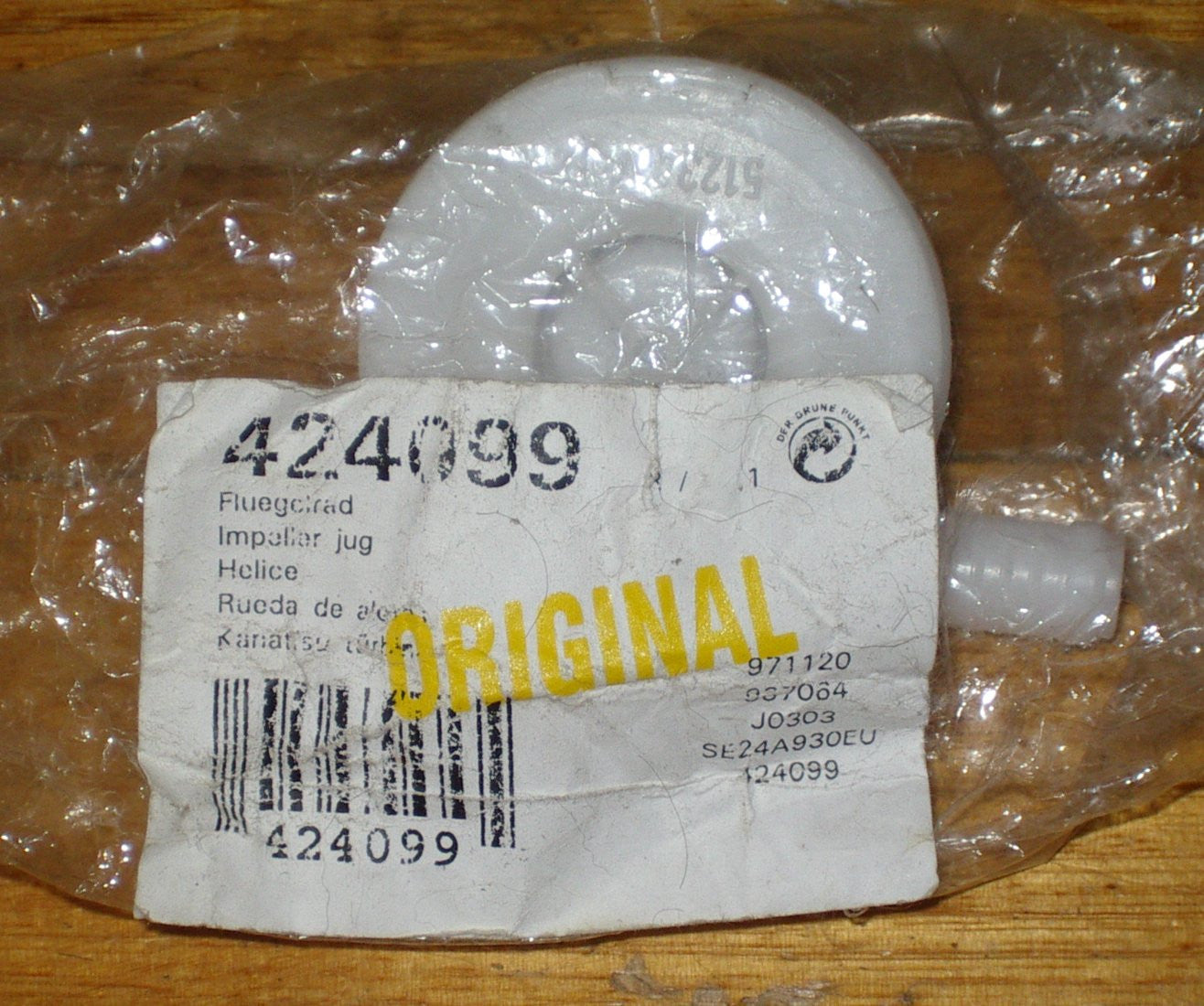 Bosch SGD45E, SGS44E Dishwasher Genuine Water Flow Sensor - Part # 424099
