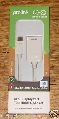 Prolink High - Quality Mini DisplayPort to HDMI - A AV Adaptor, 0.15m - Part # MP352