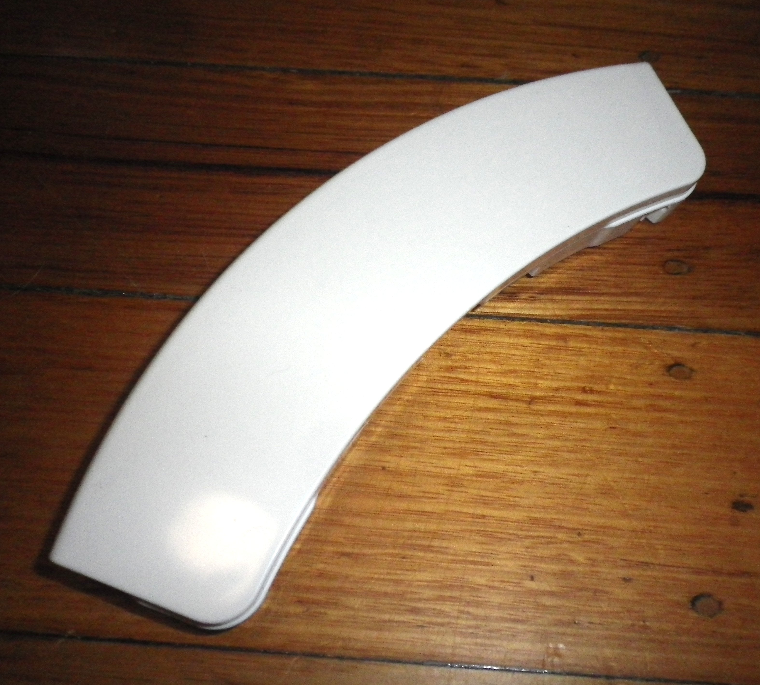 Compatible White Door Handle Lever for Samsung Front Loader Washing Machine - Part # S204, Equivalent to DC64 - 00561A