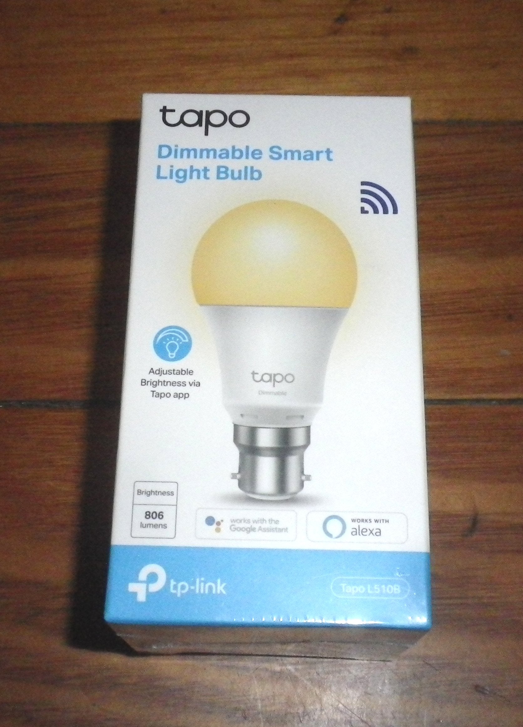 TP-Link Tapo 8.7W 240V Dimmable White WiFi Smart LED Globe - L510B