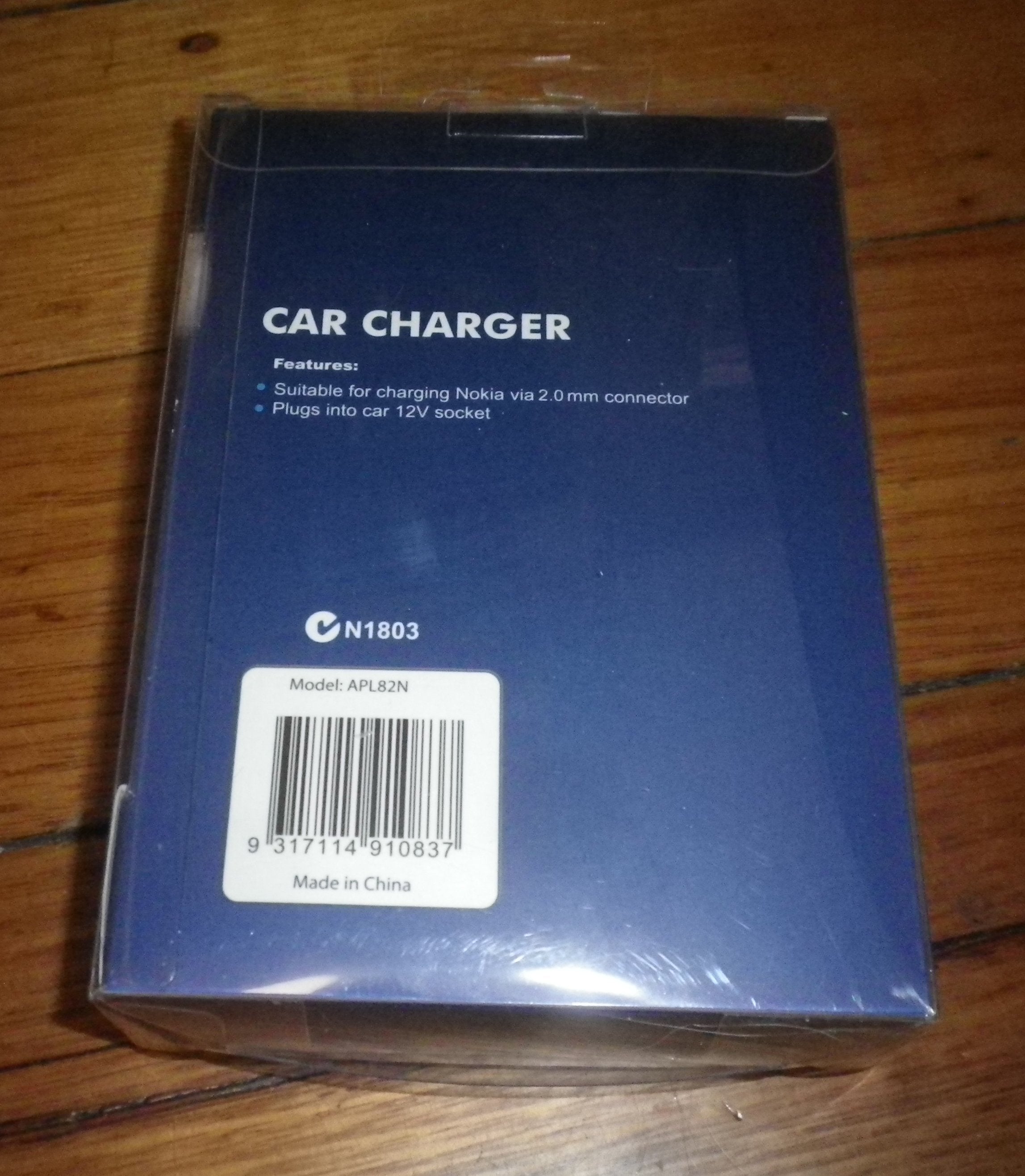 AerPro Automotive Charger Adapter for Nokia Smartphones Equipped with 2.0mm Plug - Model # APL82N