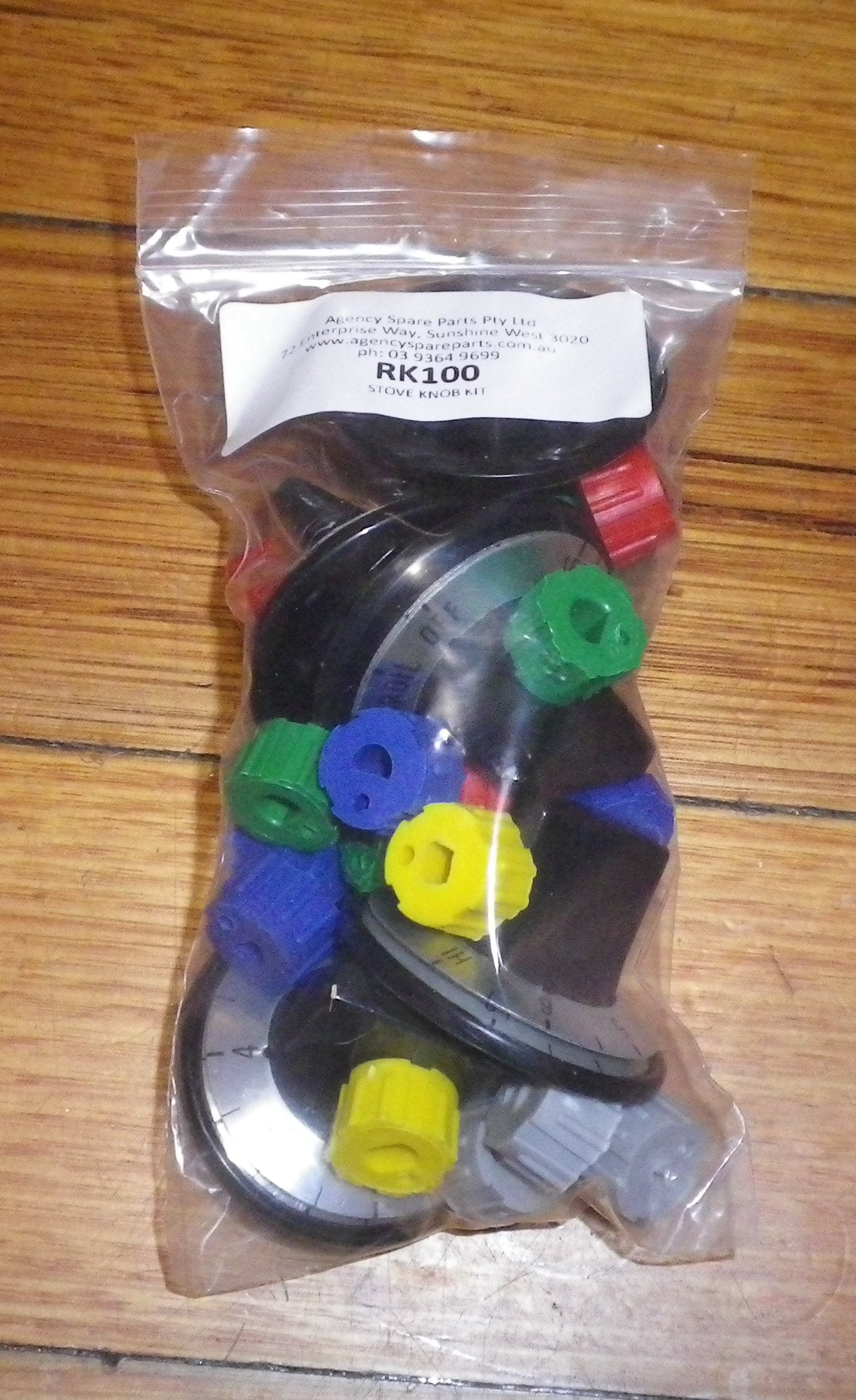 Universal Electric Stove Control Knob Kit - Pack of 5 Pieces, Part Number RK100