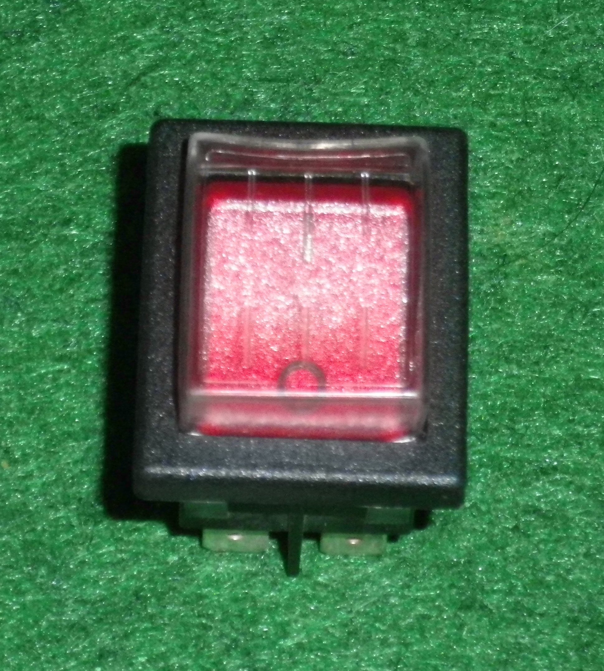 Cleanstar AS5 Illuminated Double Pole Single Throw (DPST) Mains Rocker Switch with Splash Cover - Part Number GH2506232 for Appliance Use