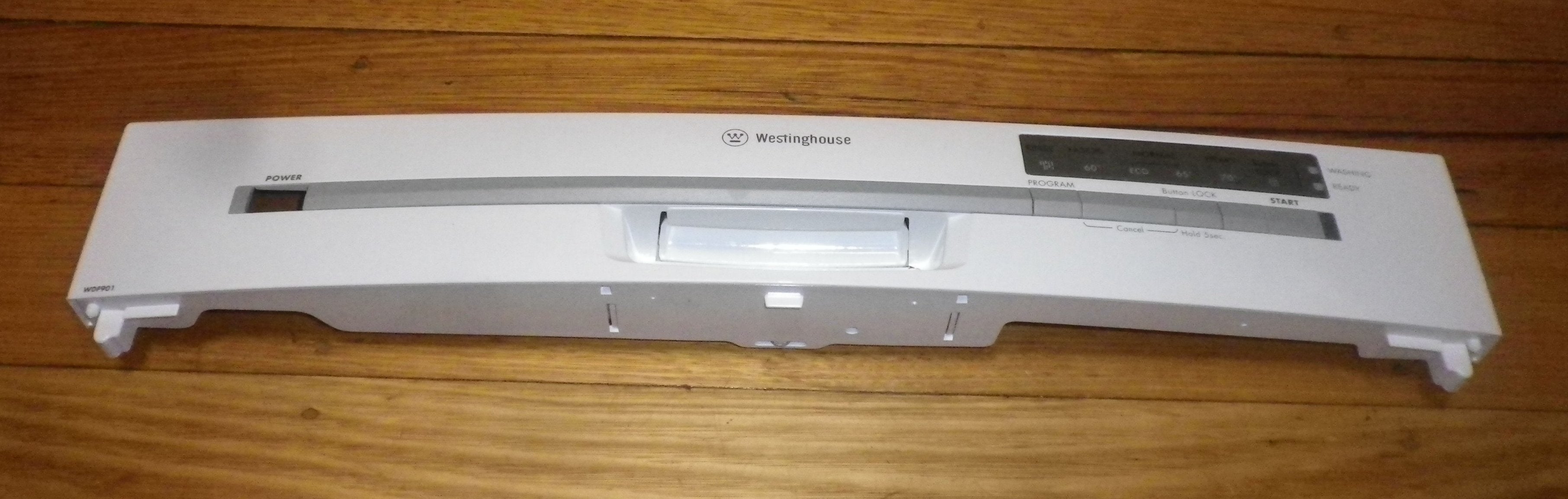 Westinghouse WDF901WA White Electronic Dishwasher Control Panel - Part # 1170804205
