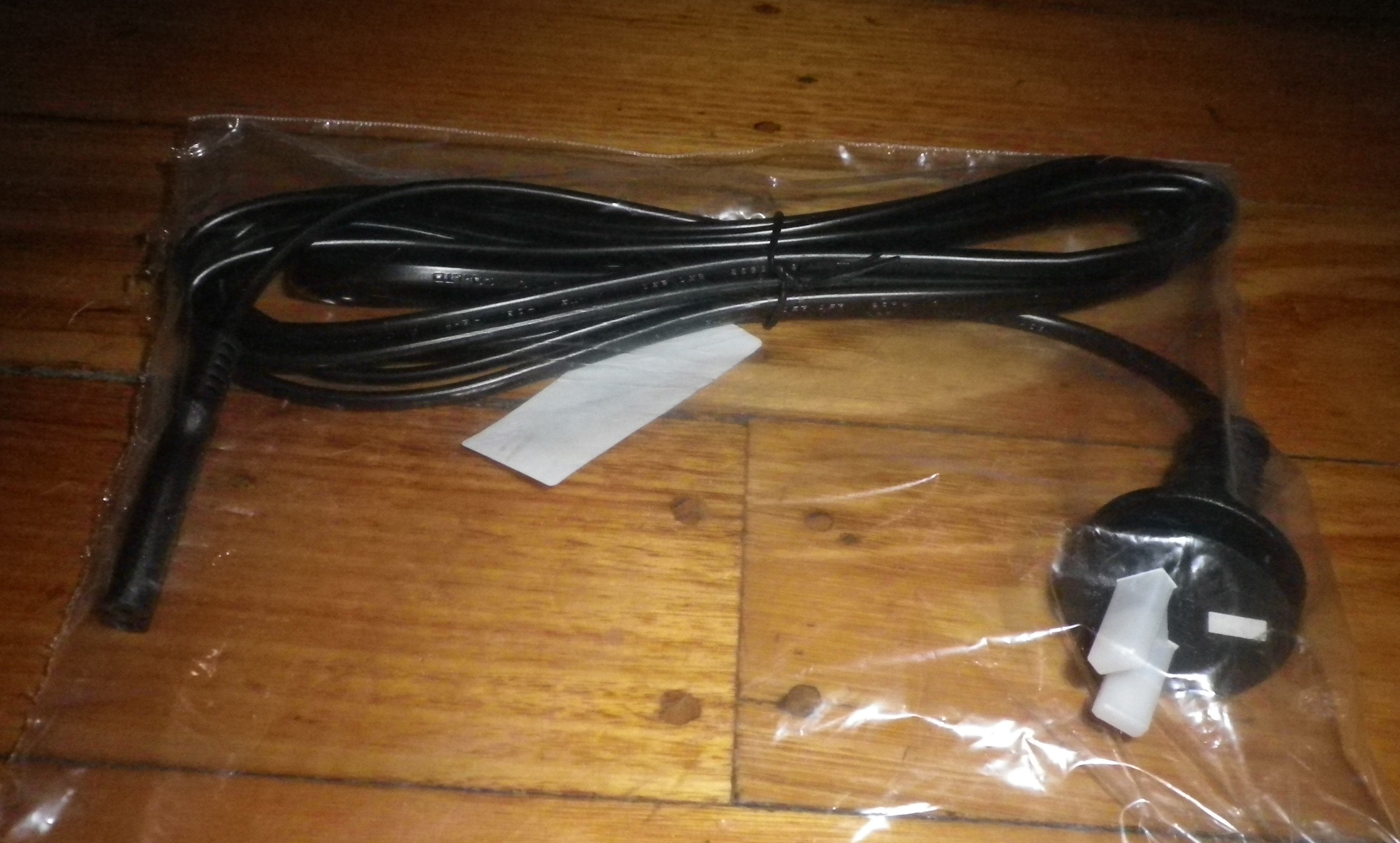 3 - Meter AC Power Lead: Figure 8 Female to 2 - Pin Australian Mains Plug (Part # ACL104 - 3)
