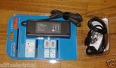 Universal 15 - 24 Volt, 8 Ampere Switch - mode Laptop and Digital Devices AC Power Adaptor - Part # LS - PAB120AA