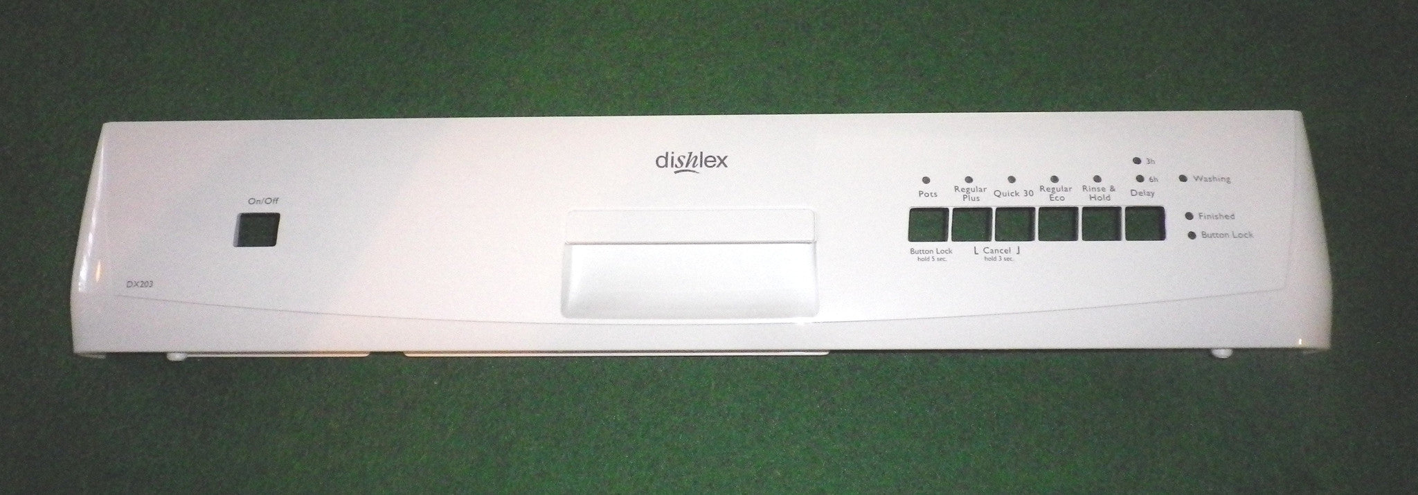 White Control Panel - Part # 1560723015 for Dishlex DX203WK