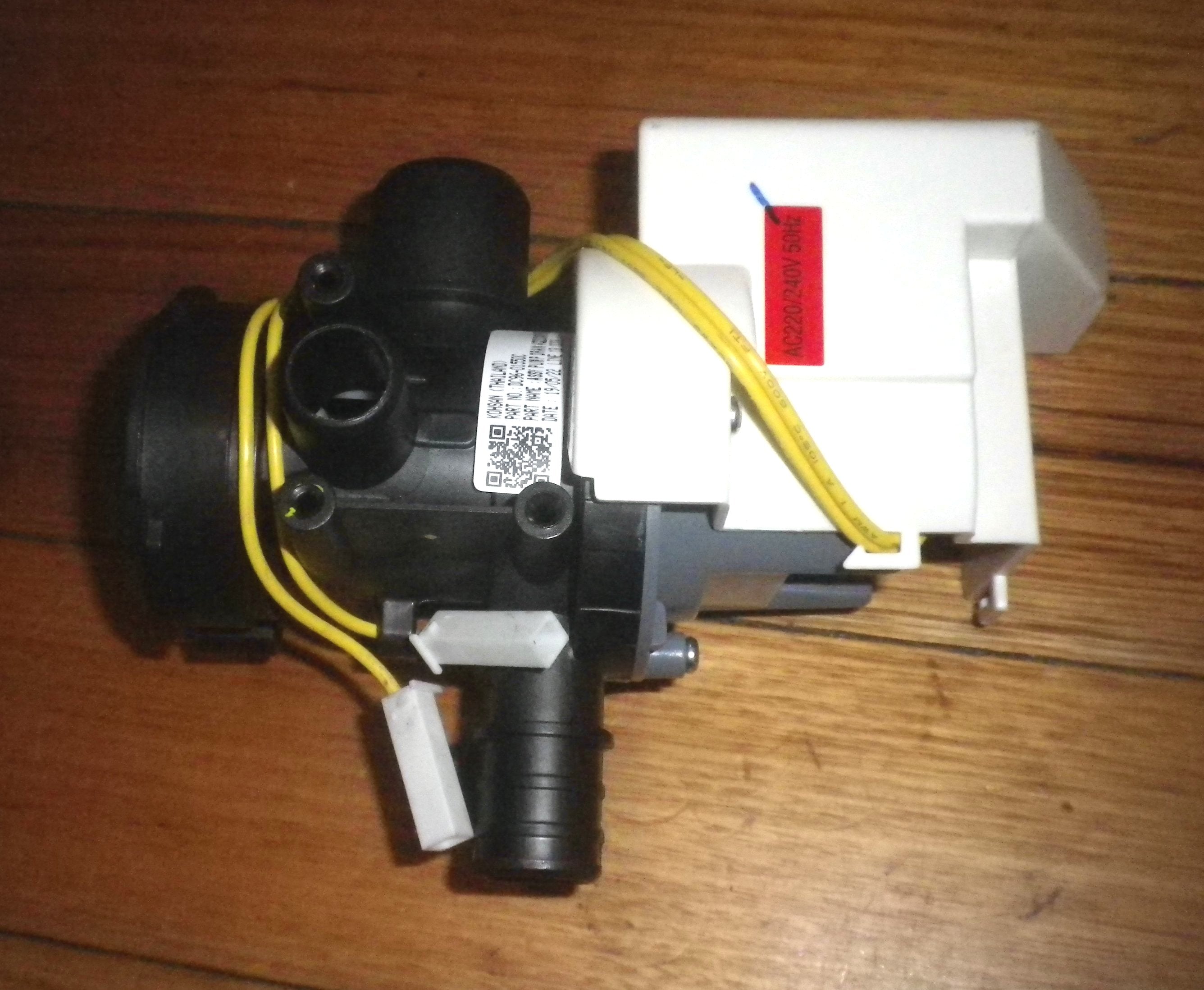 Samsung Top Loader Electric Pump with Housing - Genuine Part # DC96 - 01550C