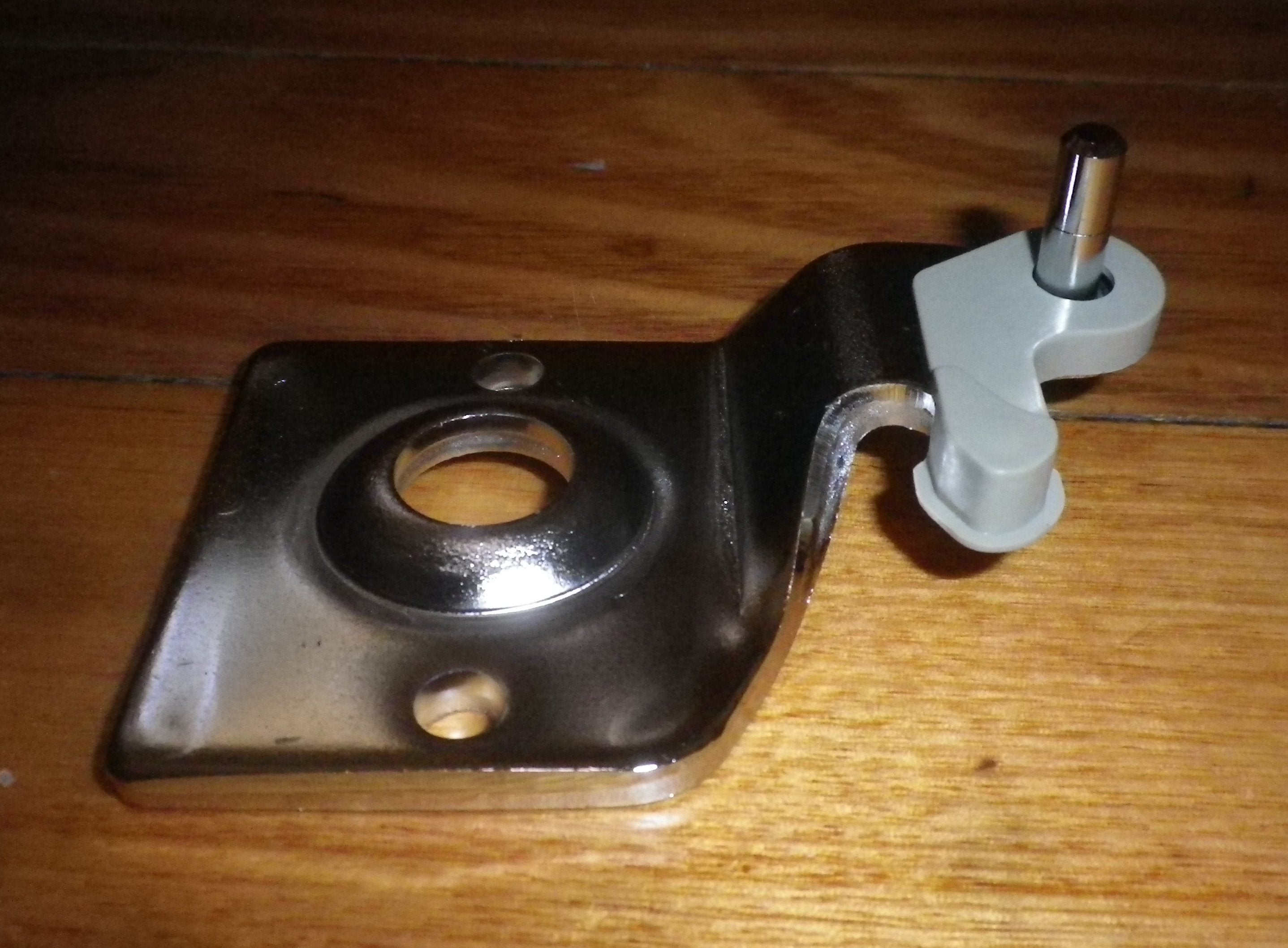Fisher & Paykel Refrigerator Grey Right-Hand Door Hinge Base and Closing Cap - Replacement Part # FP818614P