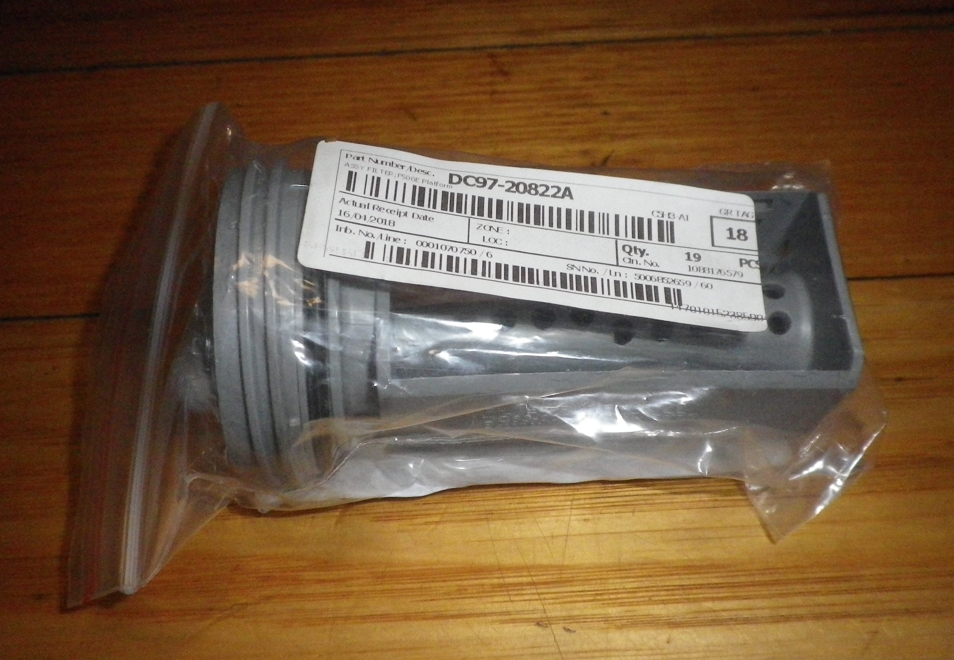 Samsung Washer's Genuine Lint Filter Button Trap Insert - Part # DC97 - 20822A