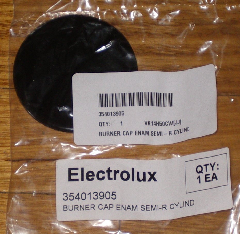 Westinghouse & Chef 70mm Medium Black Sintered Enamel Gas Stove Burner Cap - Part 4055563425
