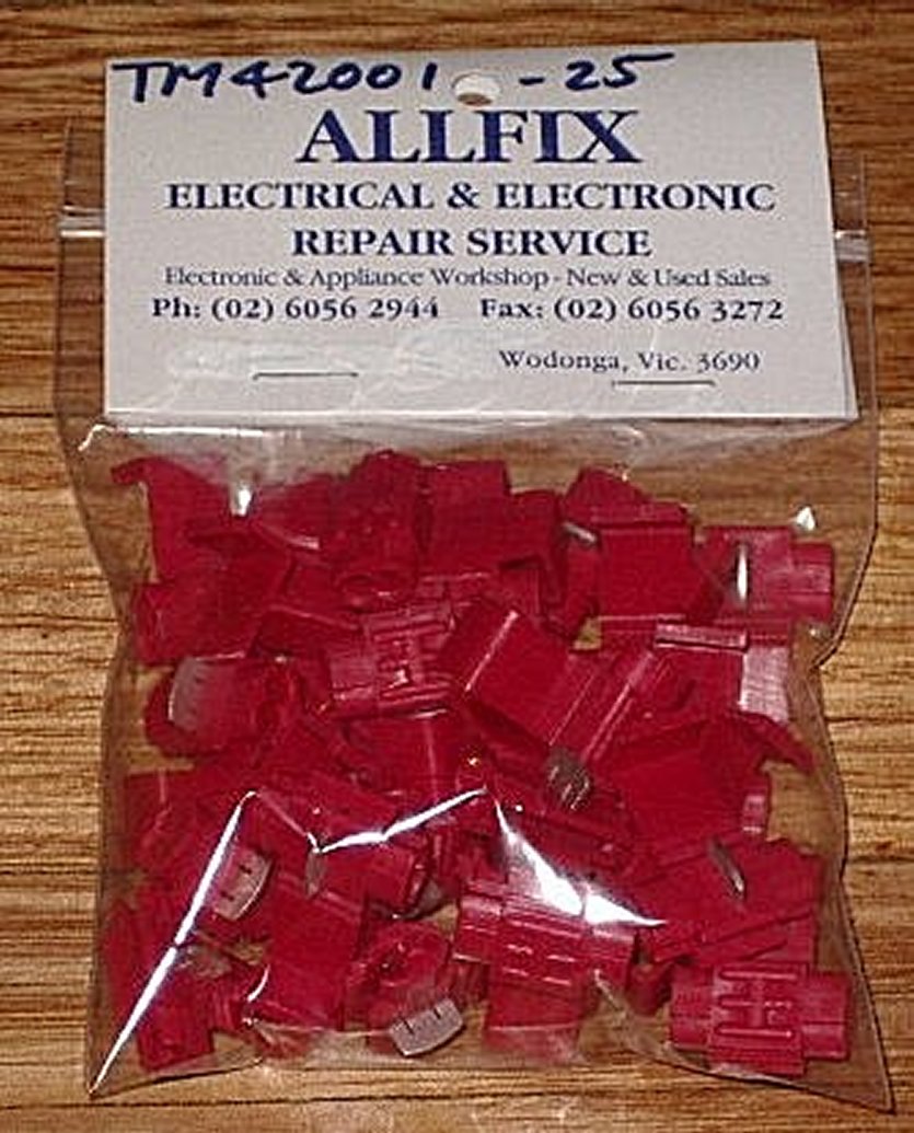 25-Piece Pack of Red Insulated Tap Splice Terminals - Part # TM42001-25