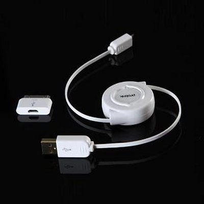 Prolink Premium 0.8m iDock to Micro - B & USB - A Data Adaptor - MP017