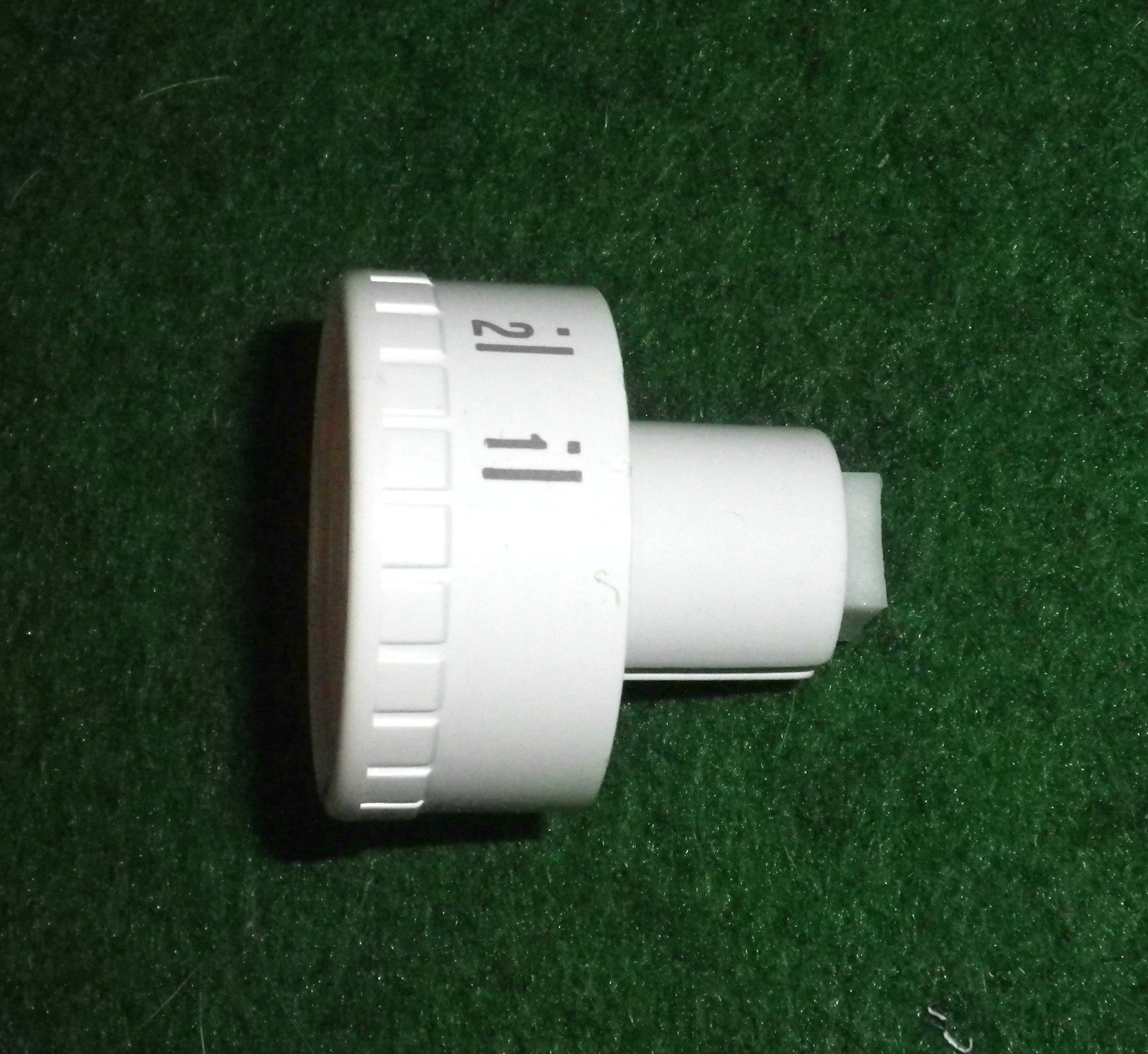White Recessed Timer Knob for Dishwasher - Part No. 764972516