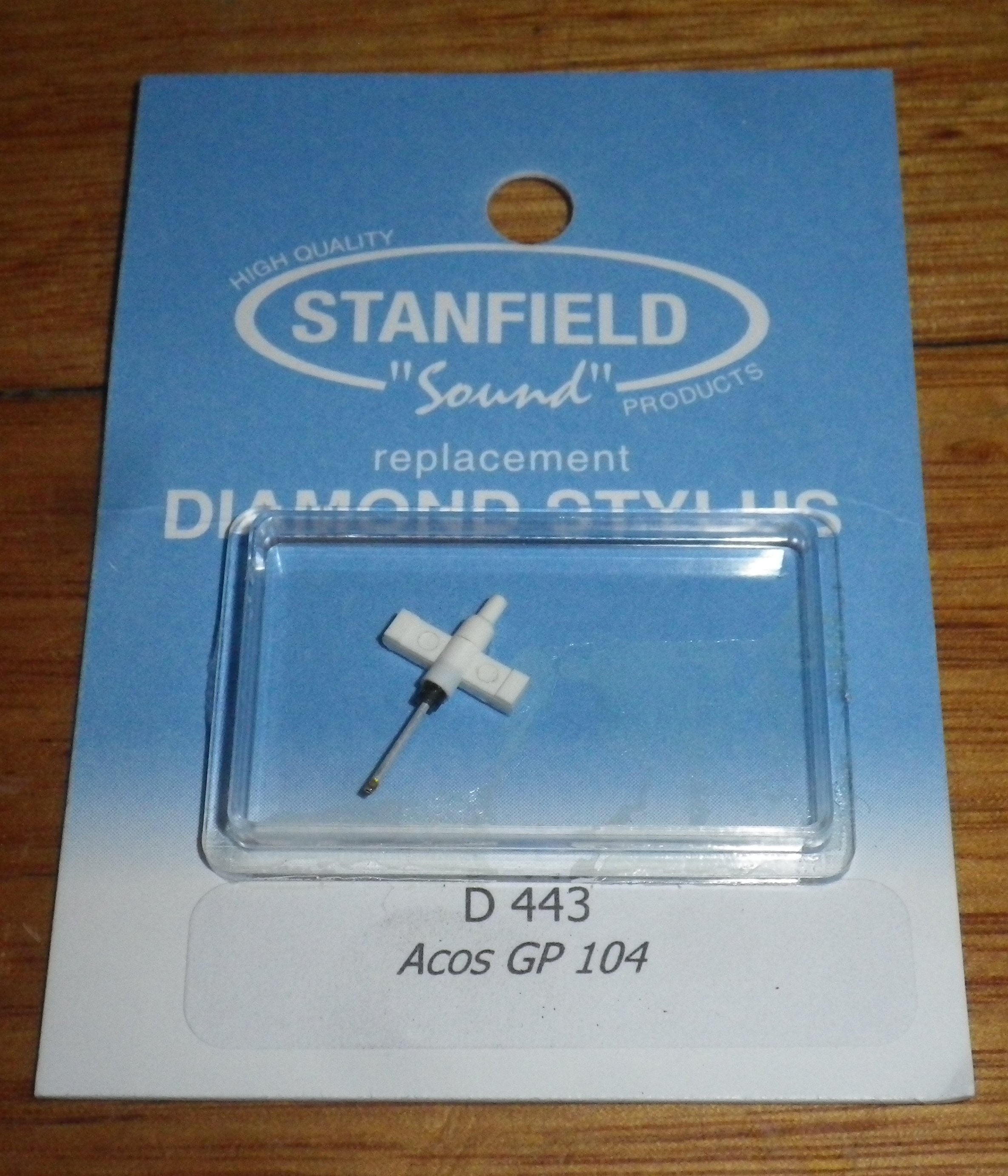 High - Quality Acos GP104 Compatible Turntable Stylus Replacement - Stanfield Equivalent Part No. D443SR
